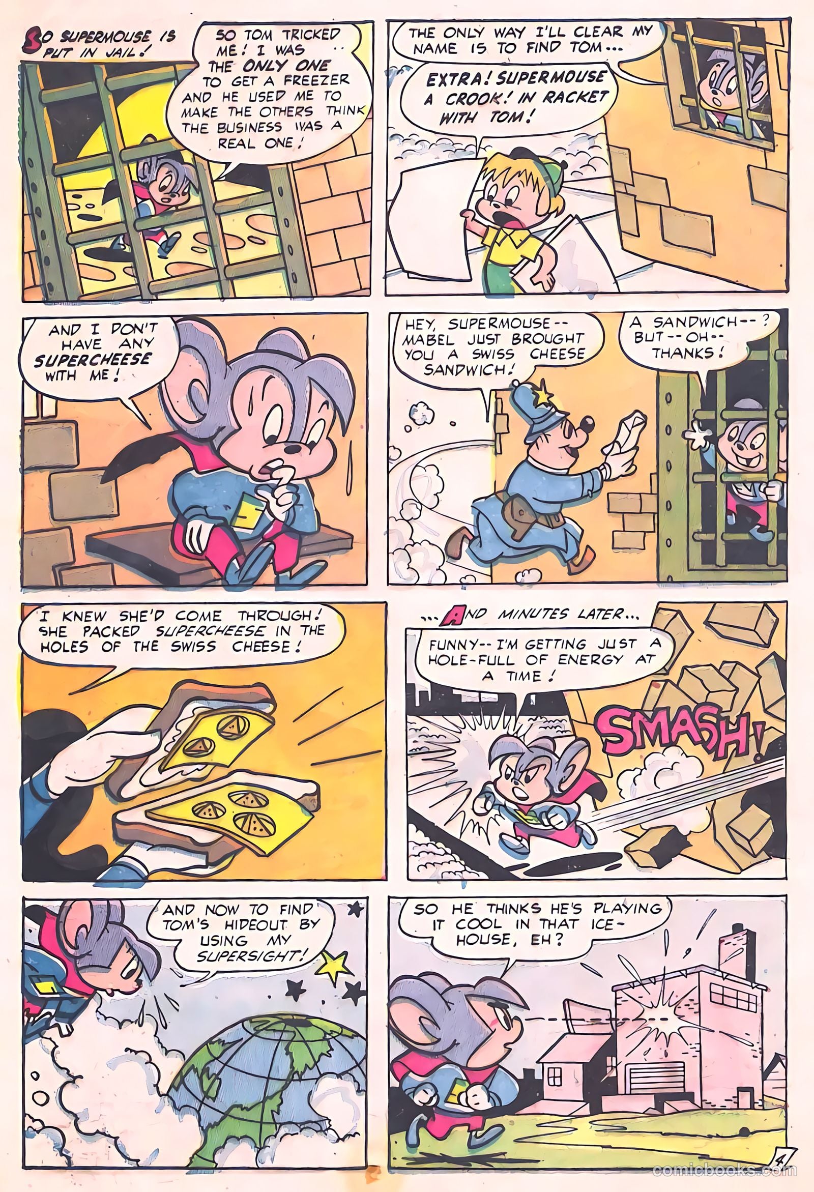Supermouse, the Big Cheese, Giant Summer Issue #1 (1958) — page 76 of 84