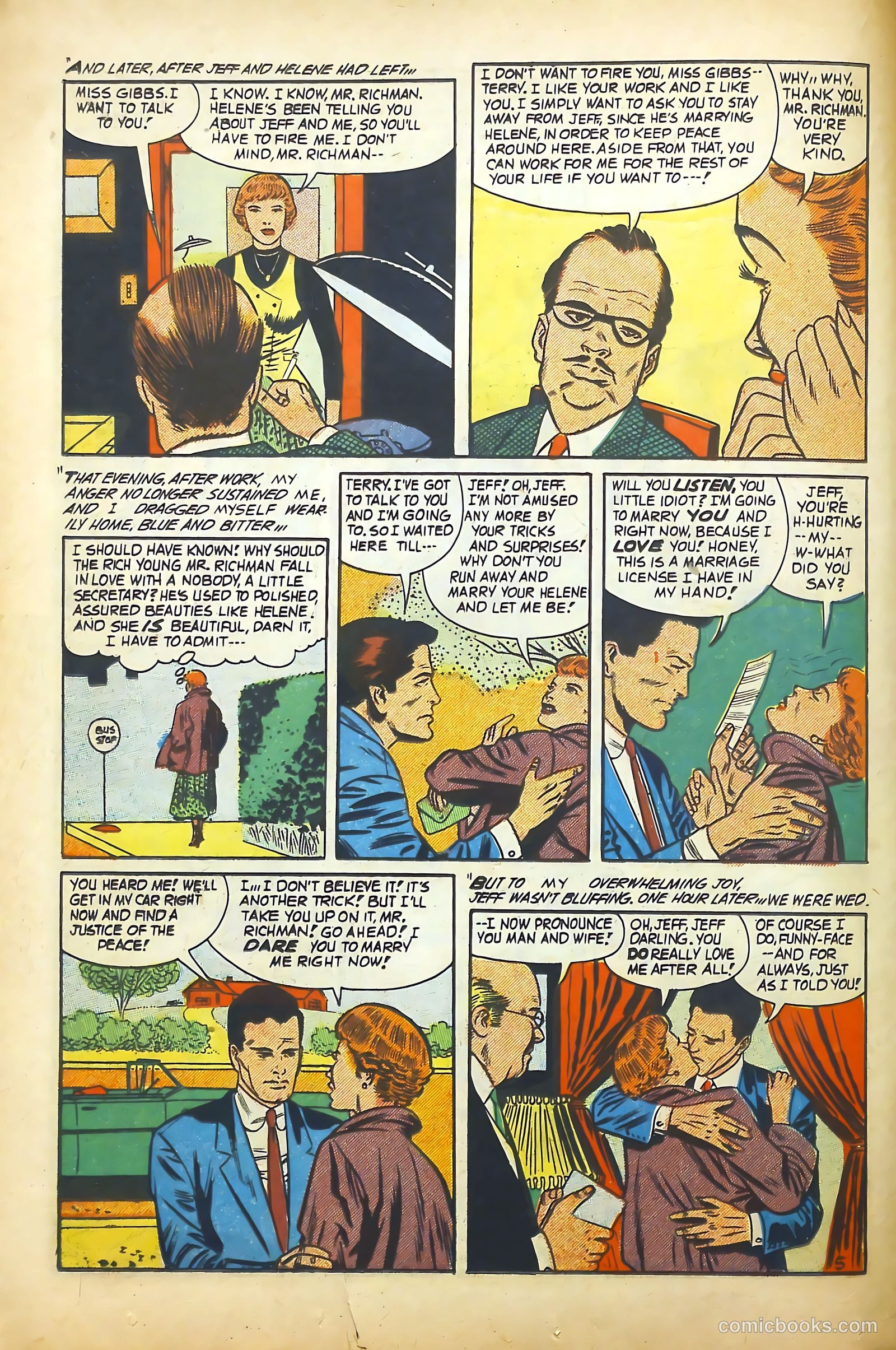 Young Romance #75 (1953) — page 16 of 36