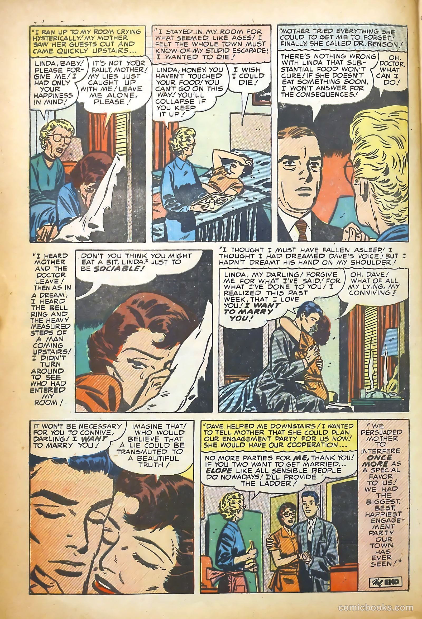 Young Romance #73 (1953) — page 32 of 36