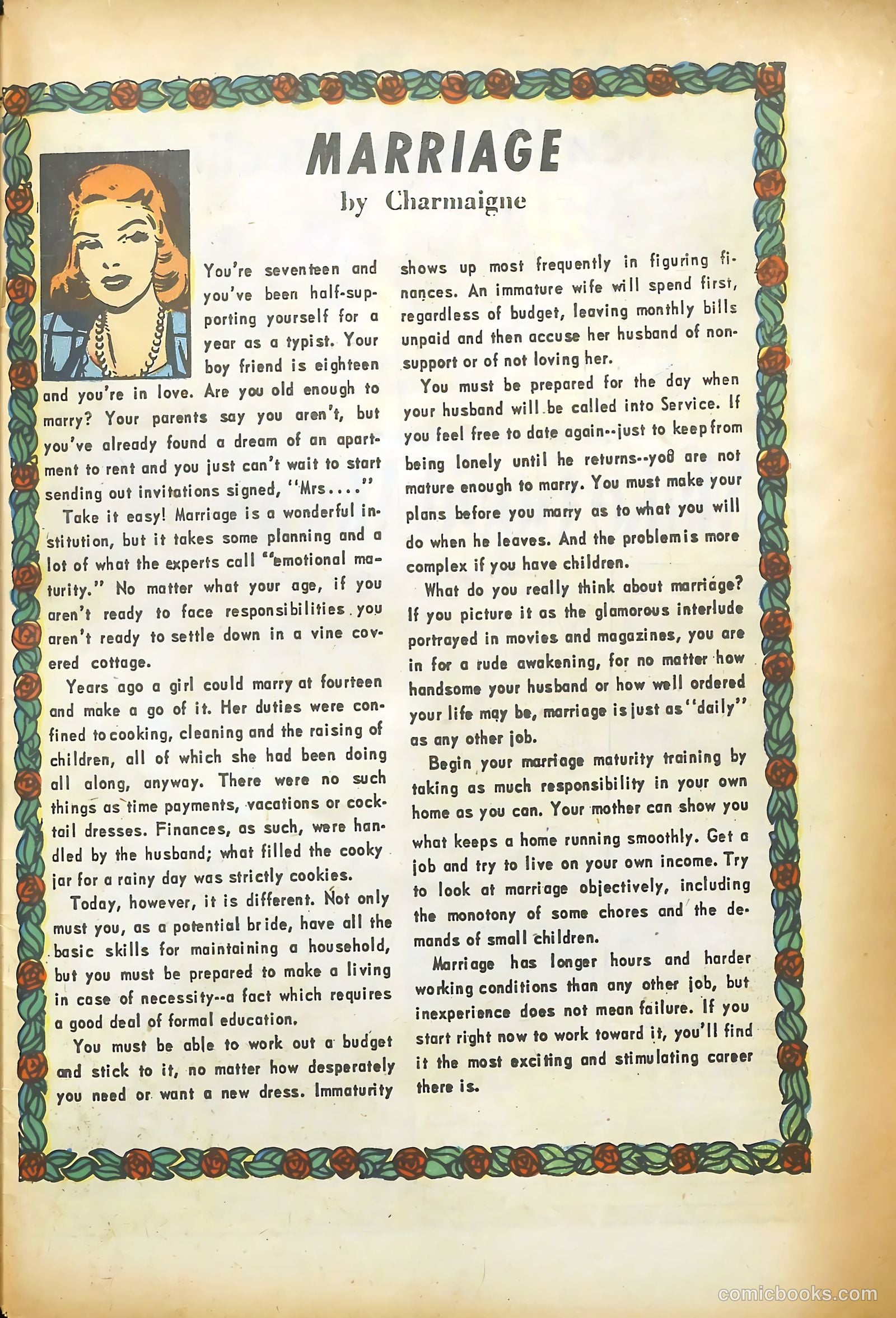 Young Romance #77 (1953) — page 33 of 36