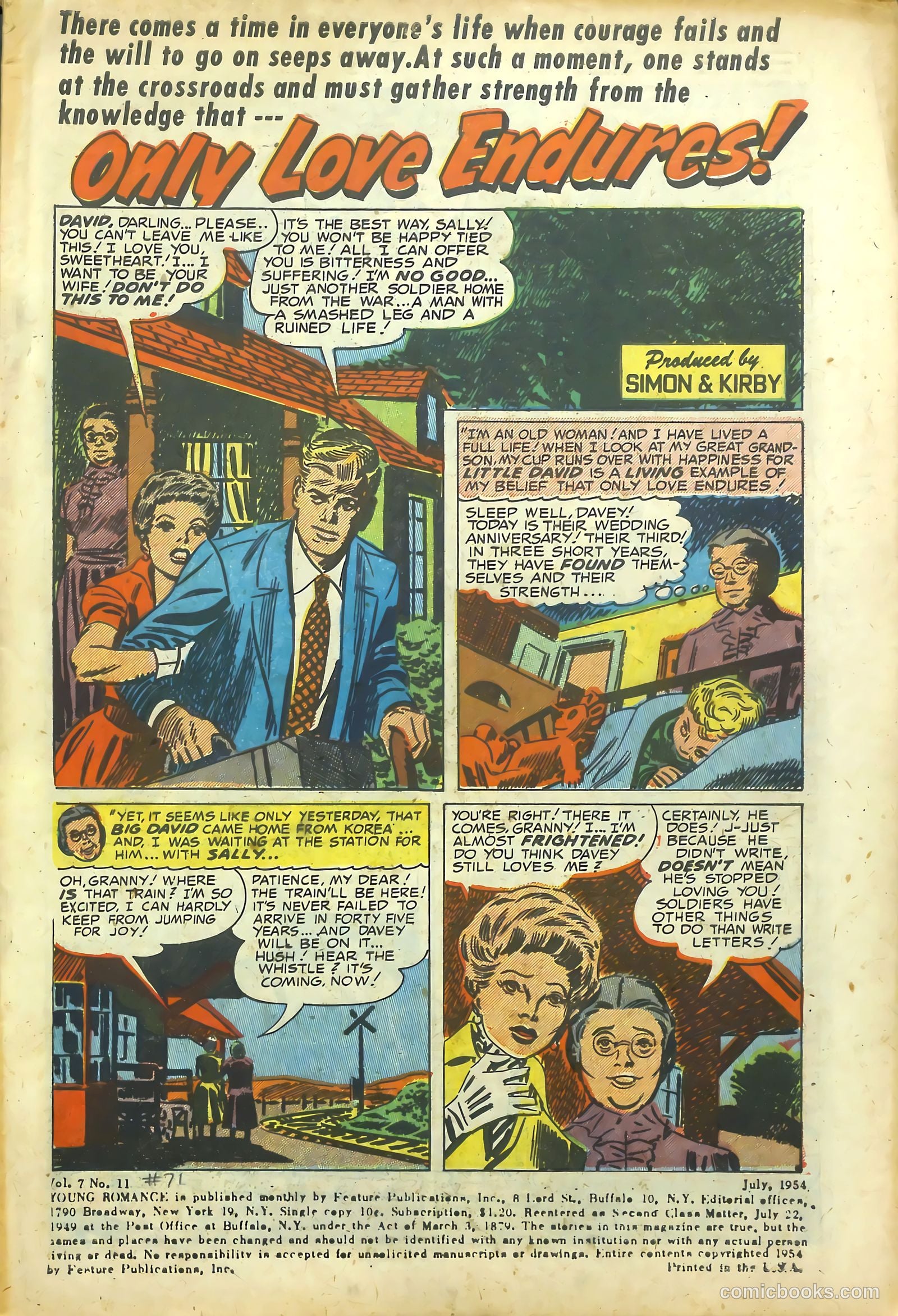 Young Romance #71 (1953) — page 3 of 36