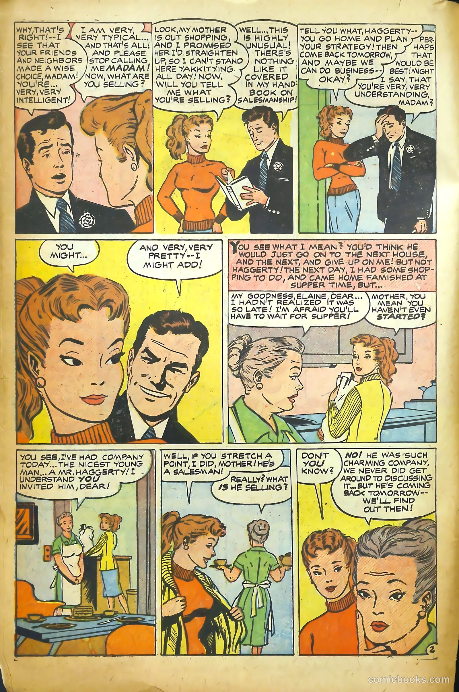 Young Romance #90 (1953) — page 10 of 36