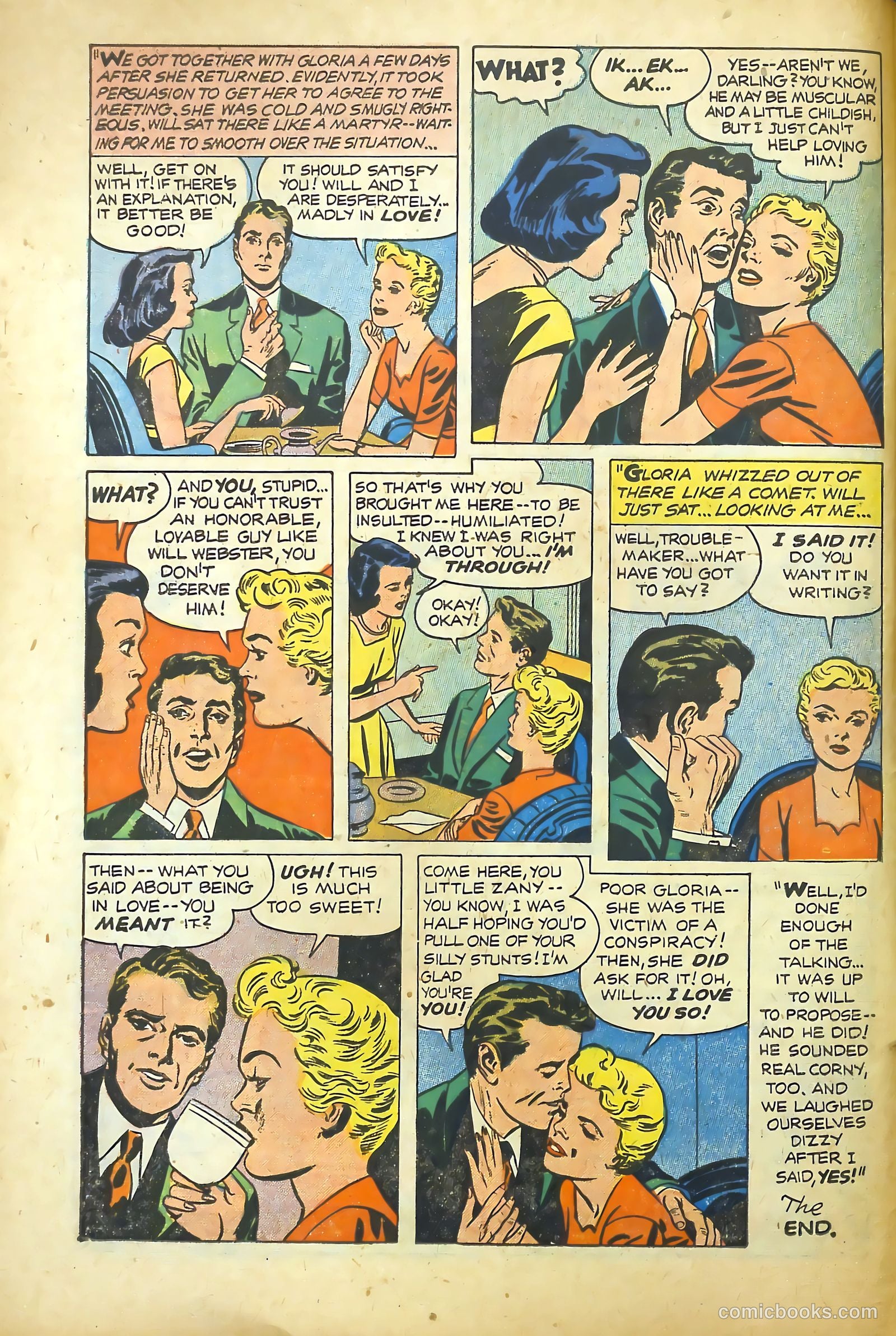 Young Romance #84 (1953) — page 10 of 36