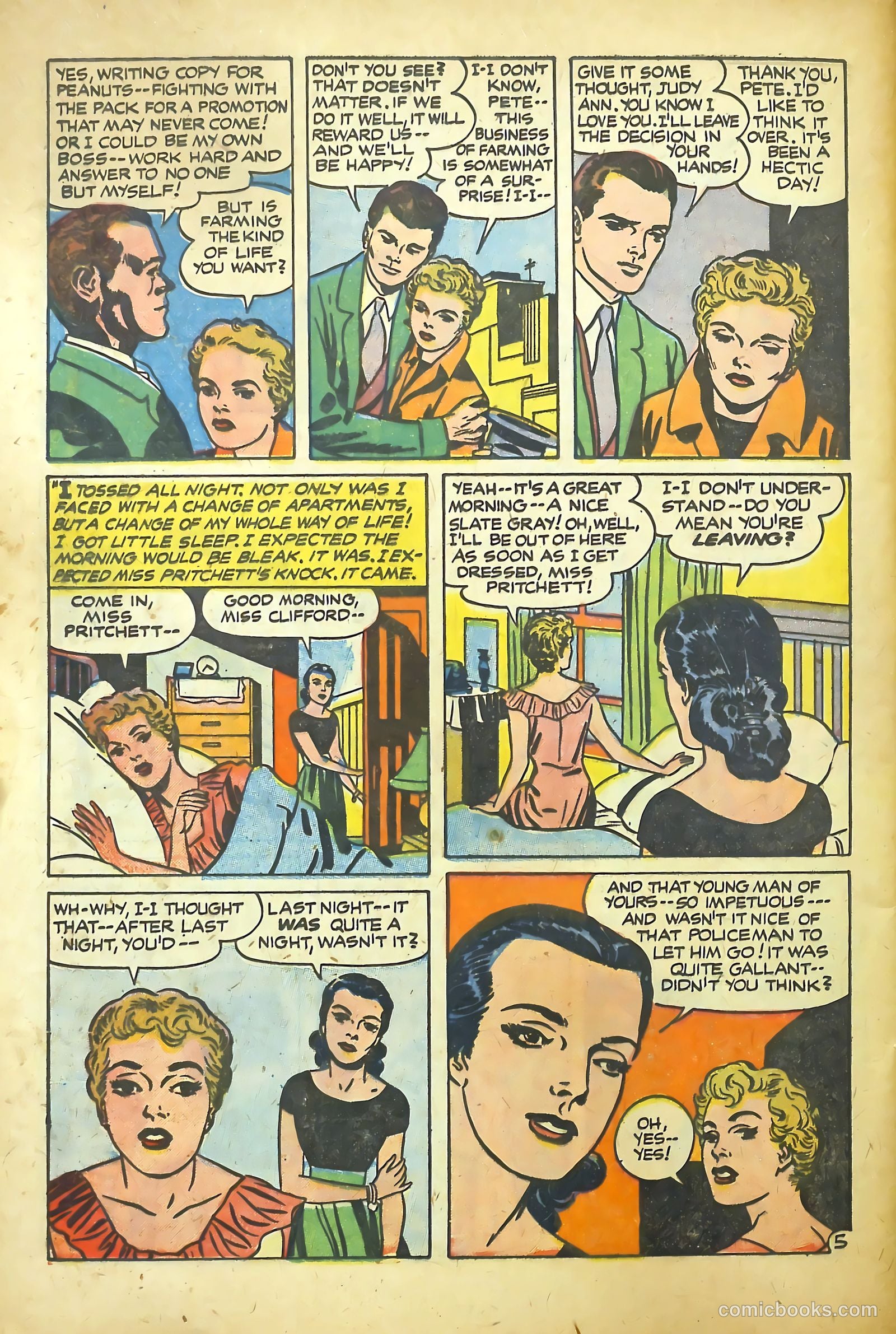 Young Romance #84 (1953) — page 32 of 36