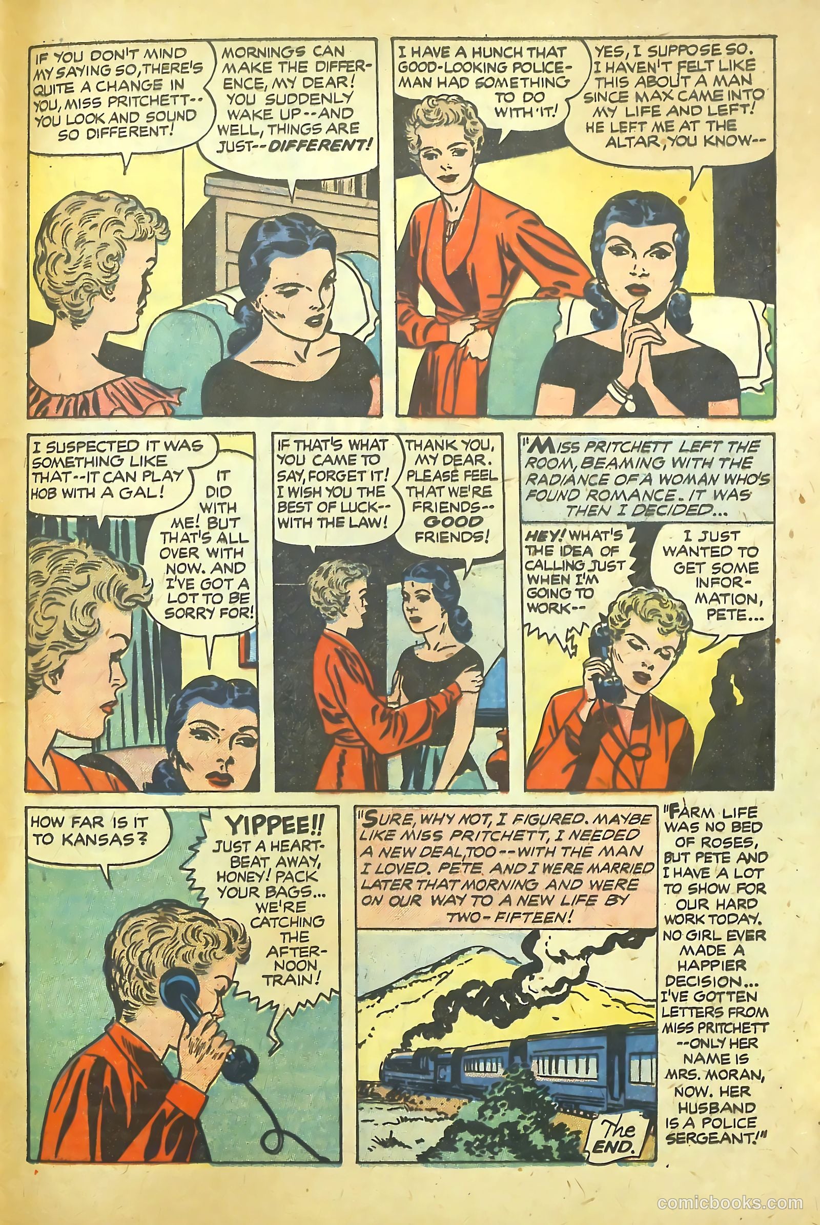 Young Romance #84 (1953) — page 33 of 36