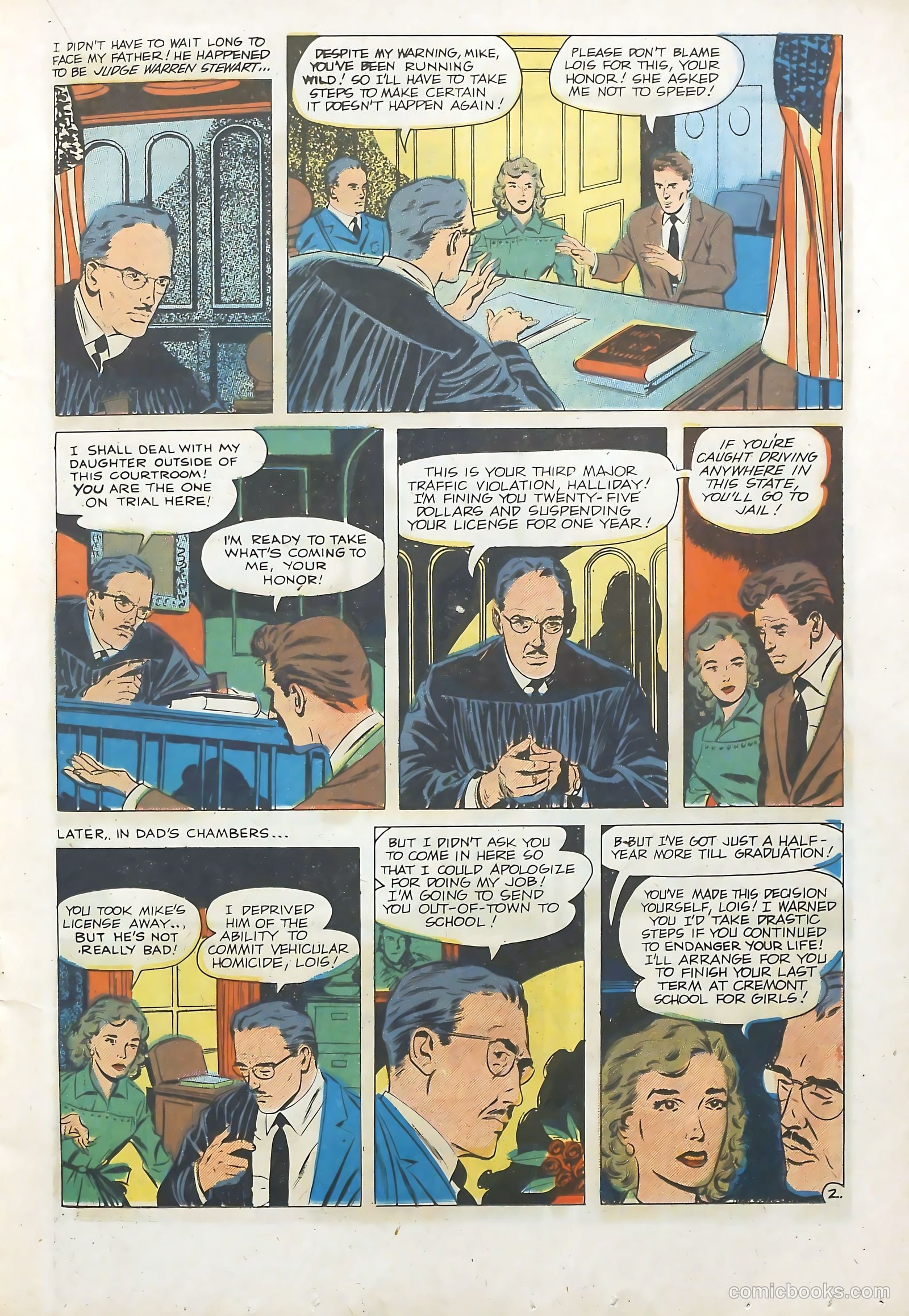 Young Romance #96 (1953) — page 17 of 36
