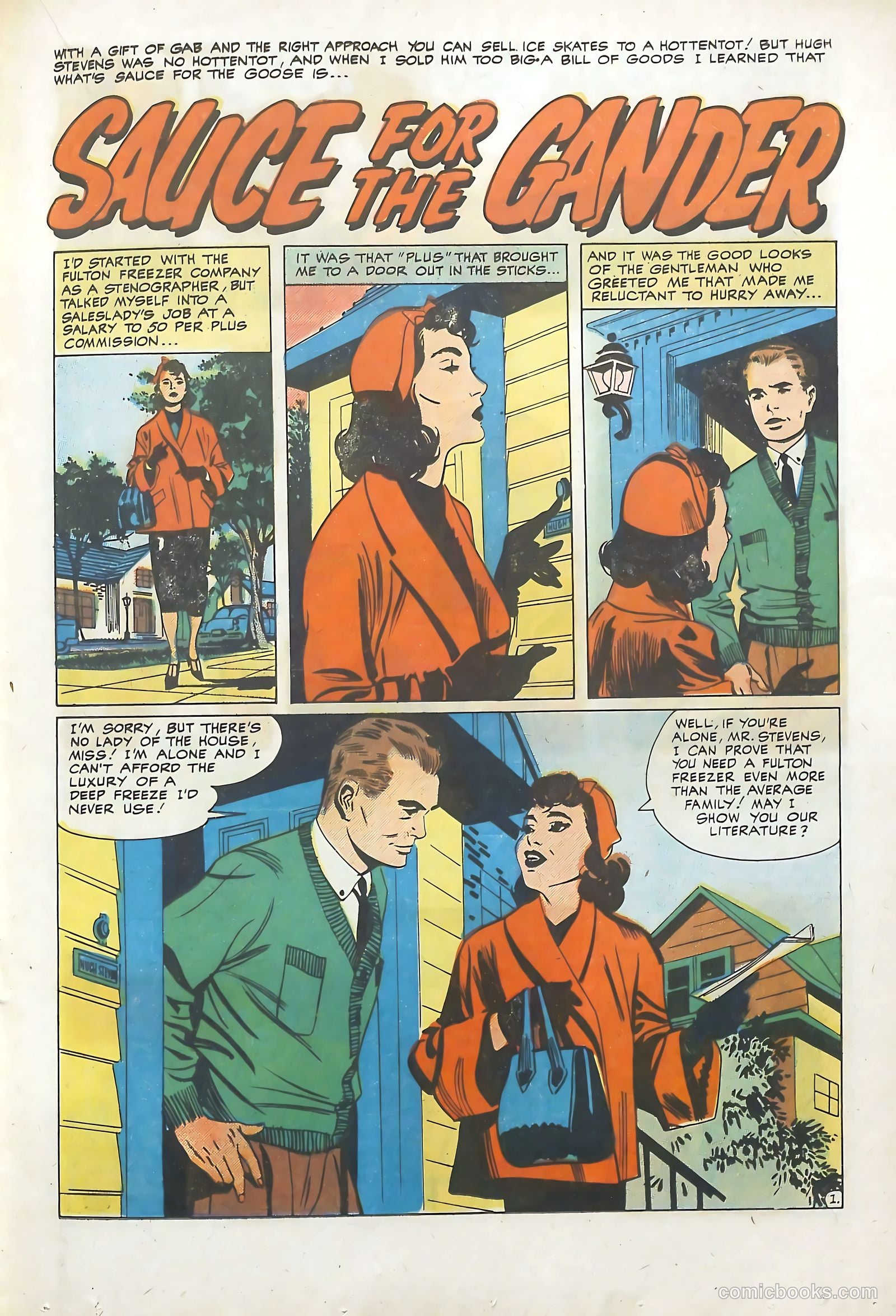 Young Romance #96 (1953) — page 21 of 36