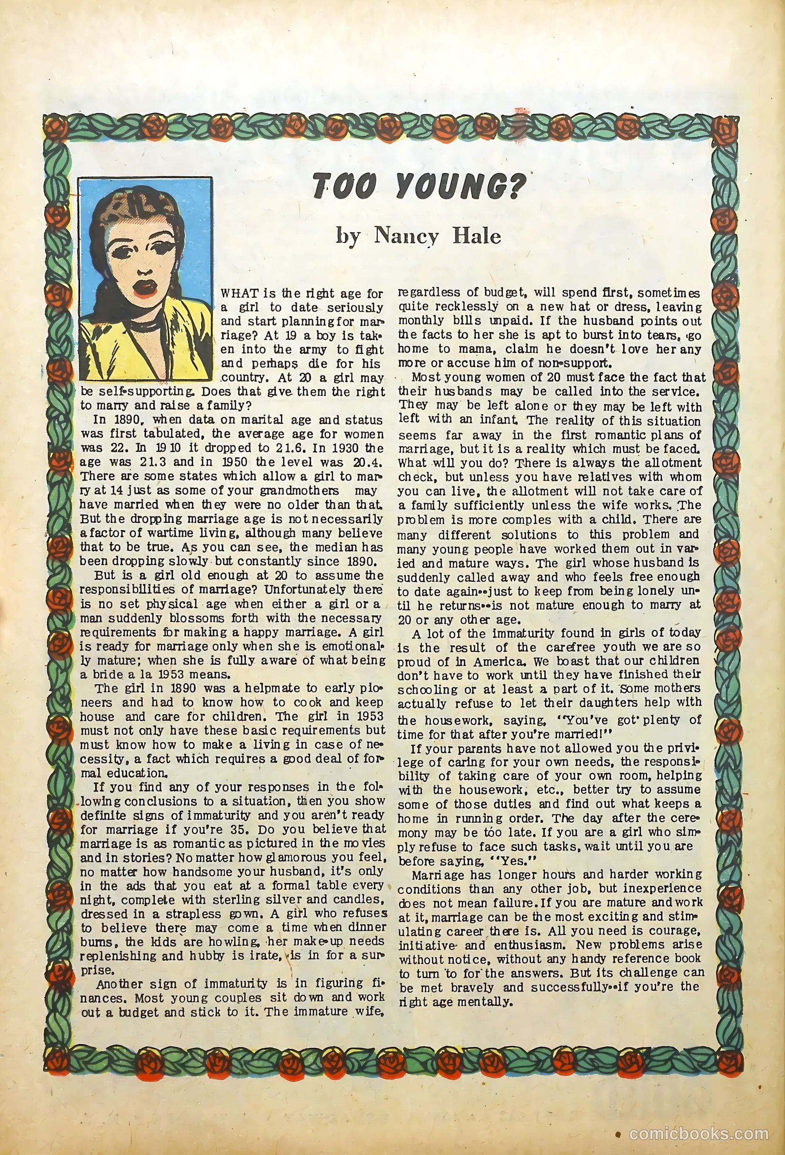 Young Romance #57 (1953) — page 26 of 36