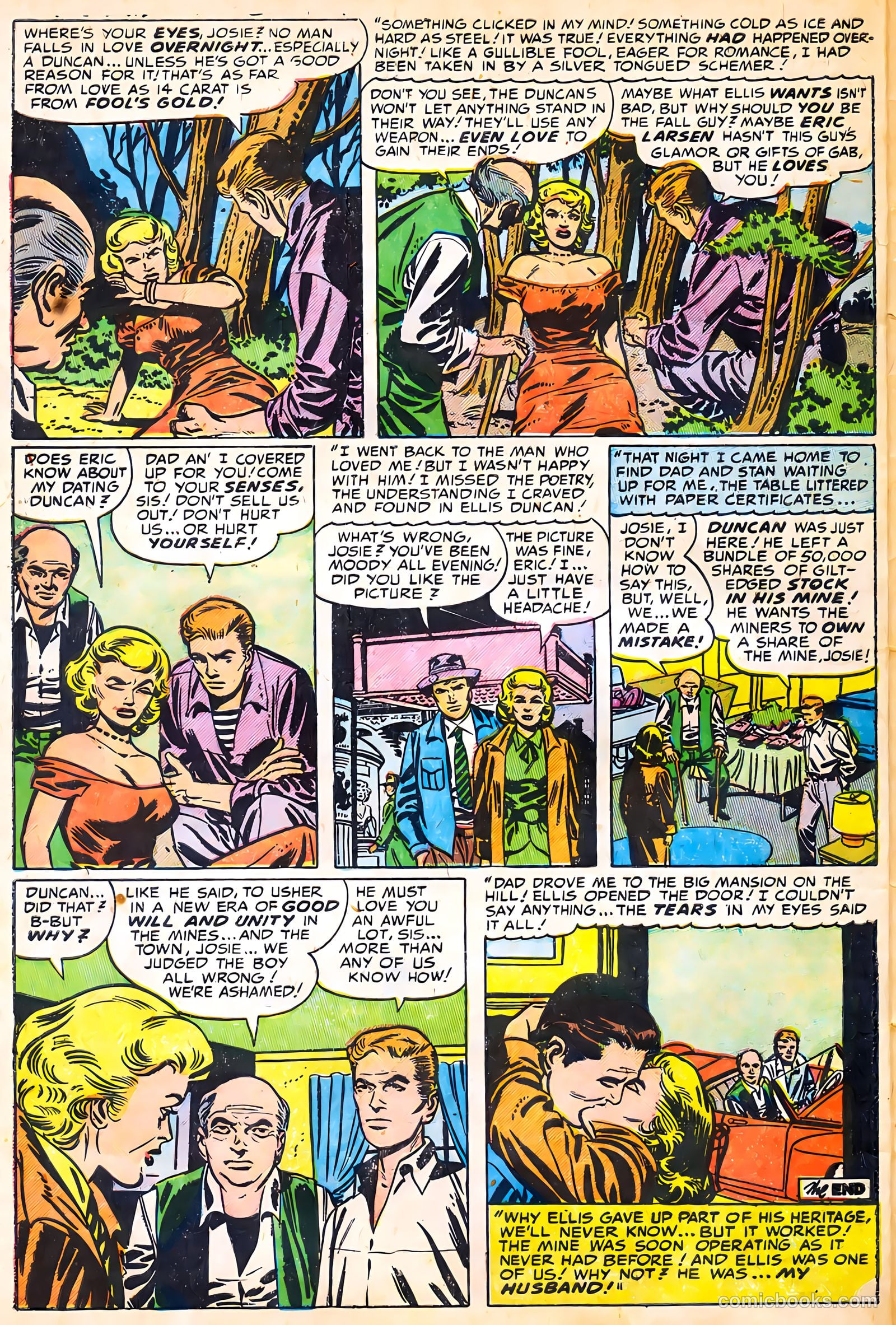 Young Romance #68 (1953) — page 32 of 36