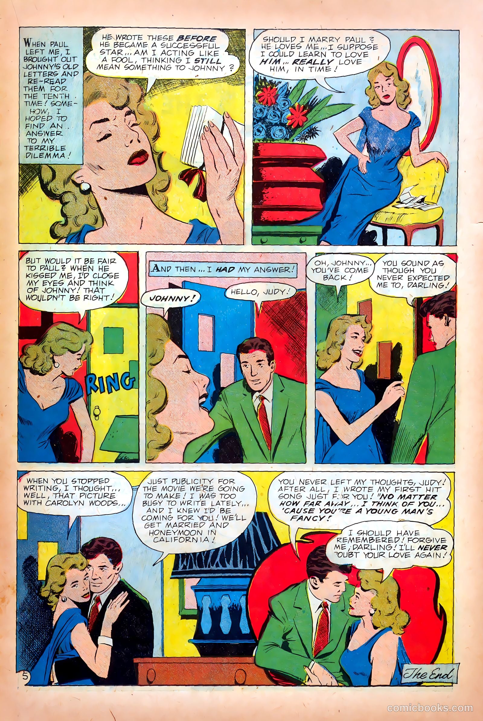Young Romance #95 (1953) — page 15 of 36