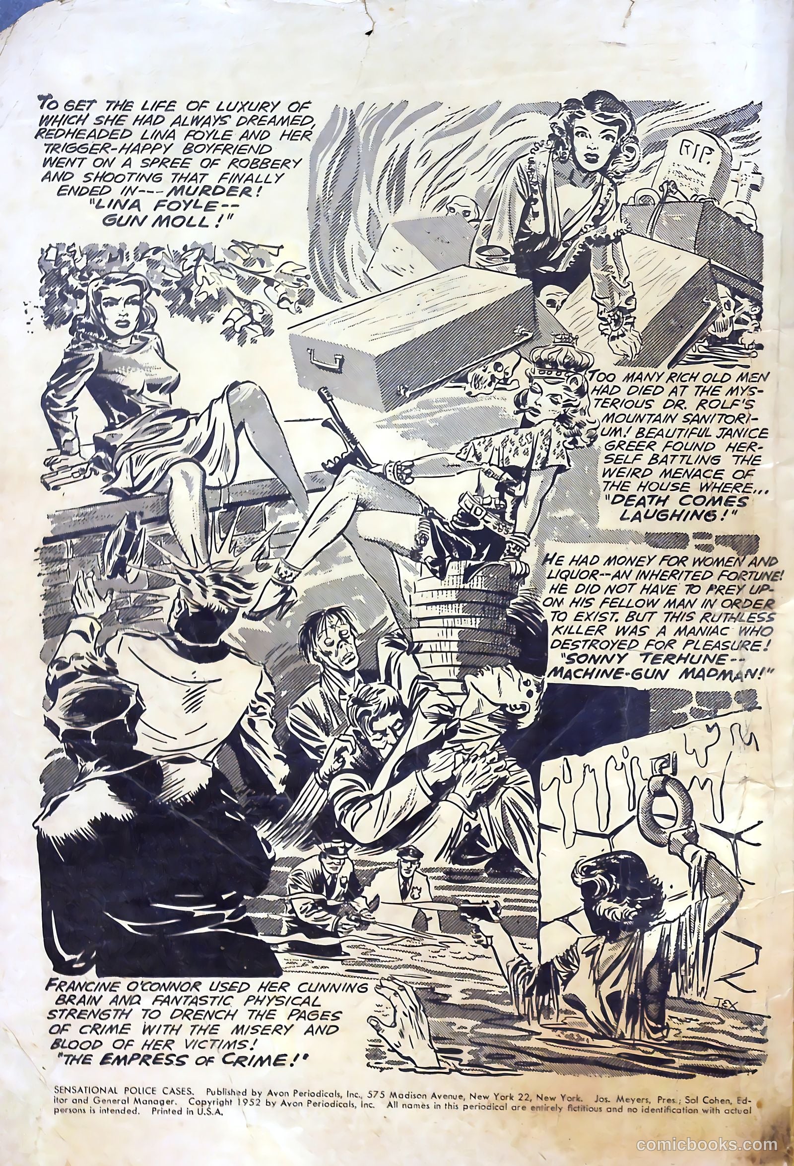 Sensational Police Cases #1 (1952) — page 2 of 100