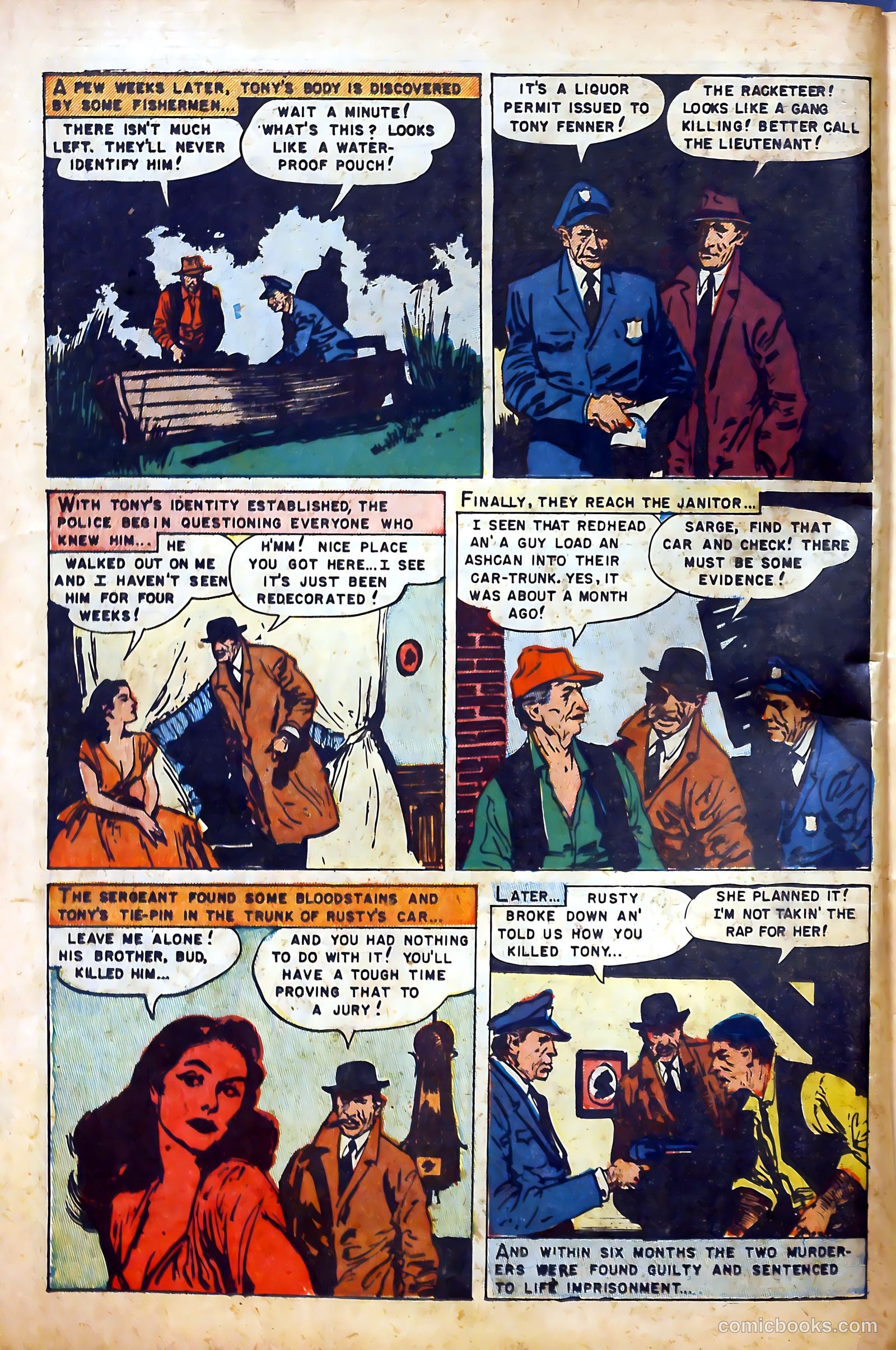 Sensational Police Cases #1 (1952) — page 18 of 100