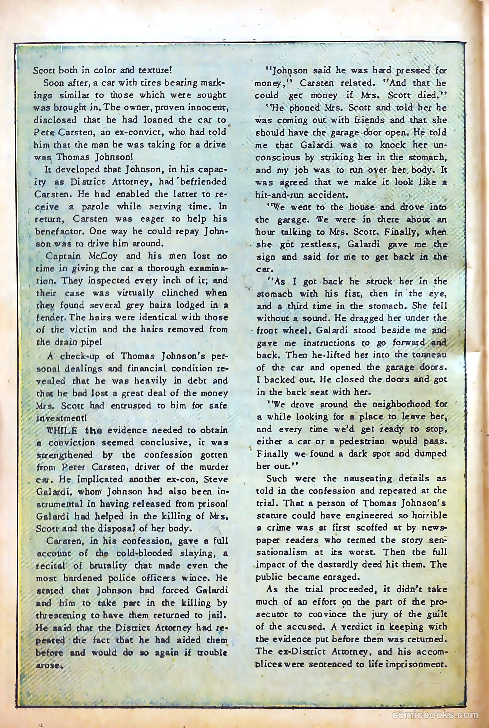Sensational Police Cases #1 (1952) — page 26 of 100