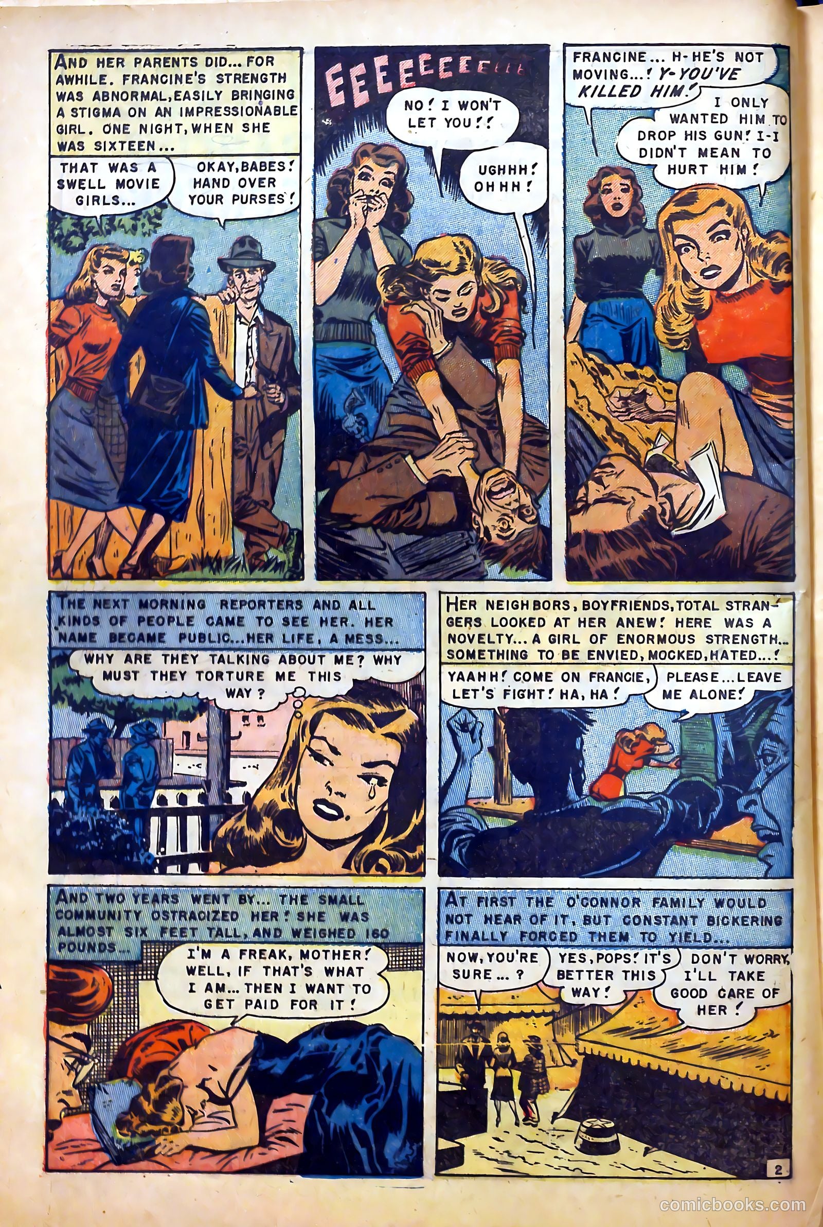 Sensational Police Cases #1 (1952) — page 36 of 100