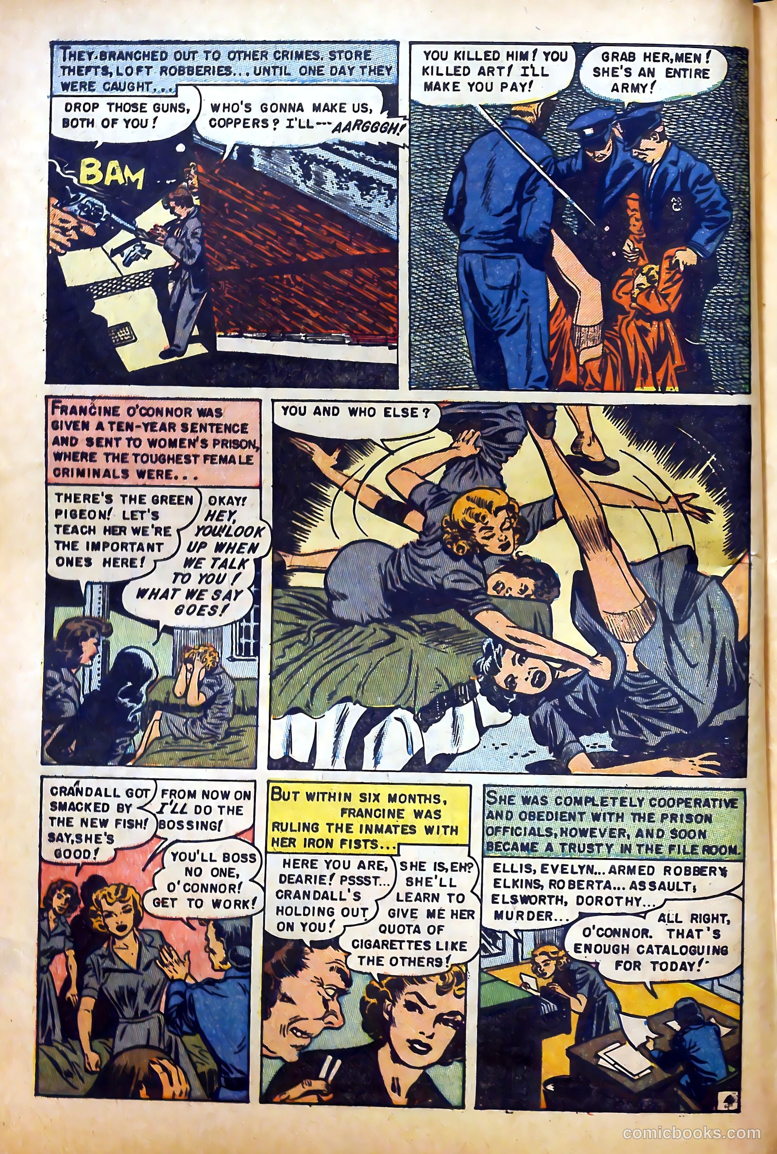 Sensational Police Cases #1 (1952) — page 38 of 100