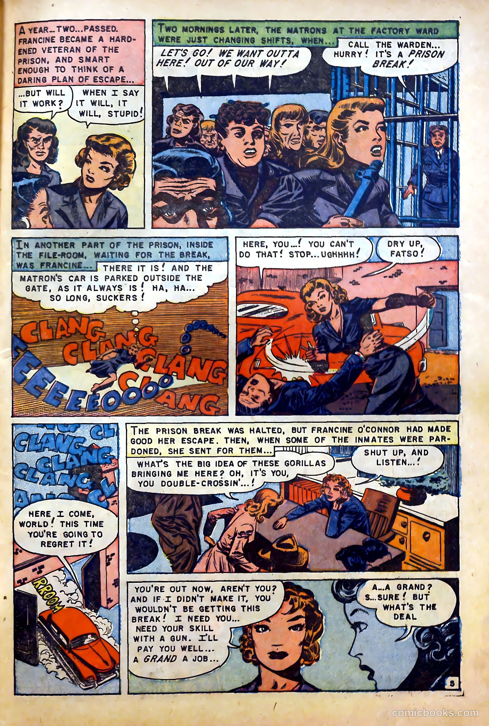 Sensational Police Cases #1 (1952) — page 39 of 100