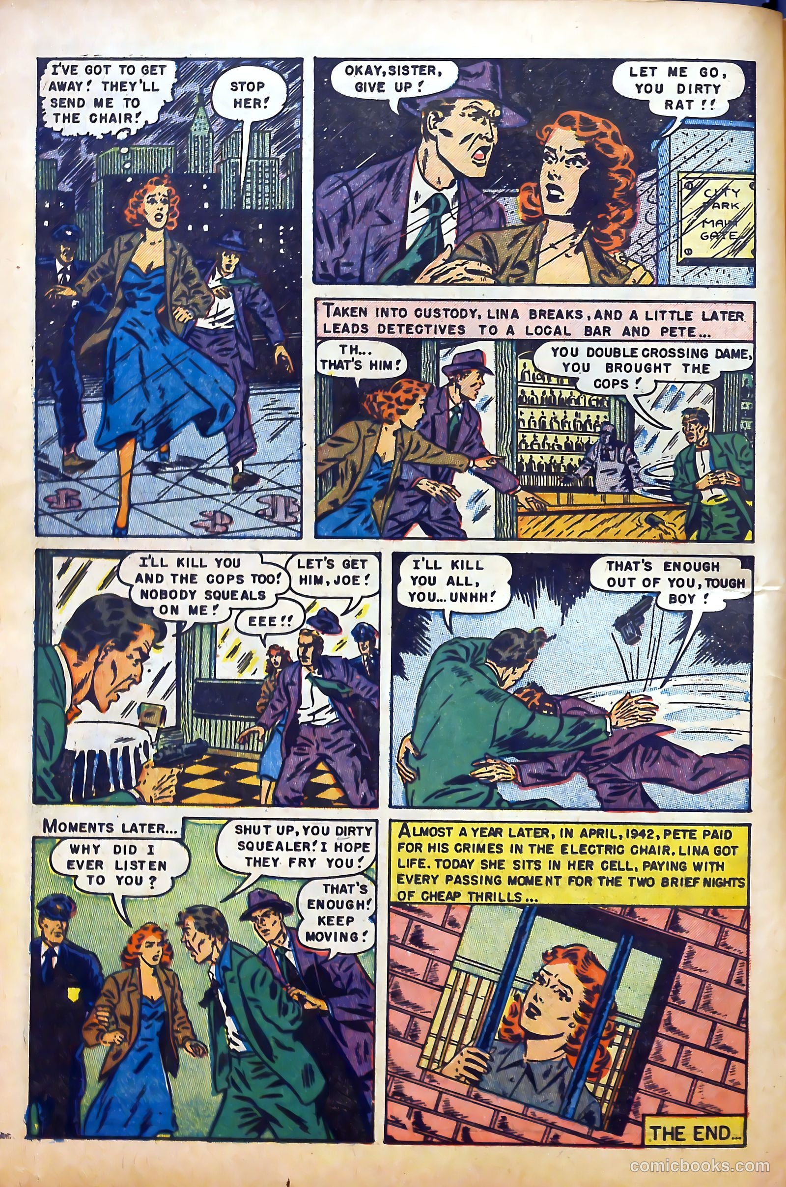 Sensational Police Cases #1 (1952) — page 58 of 100