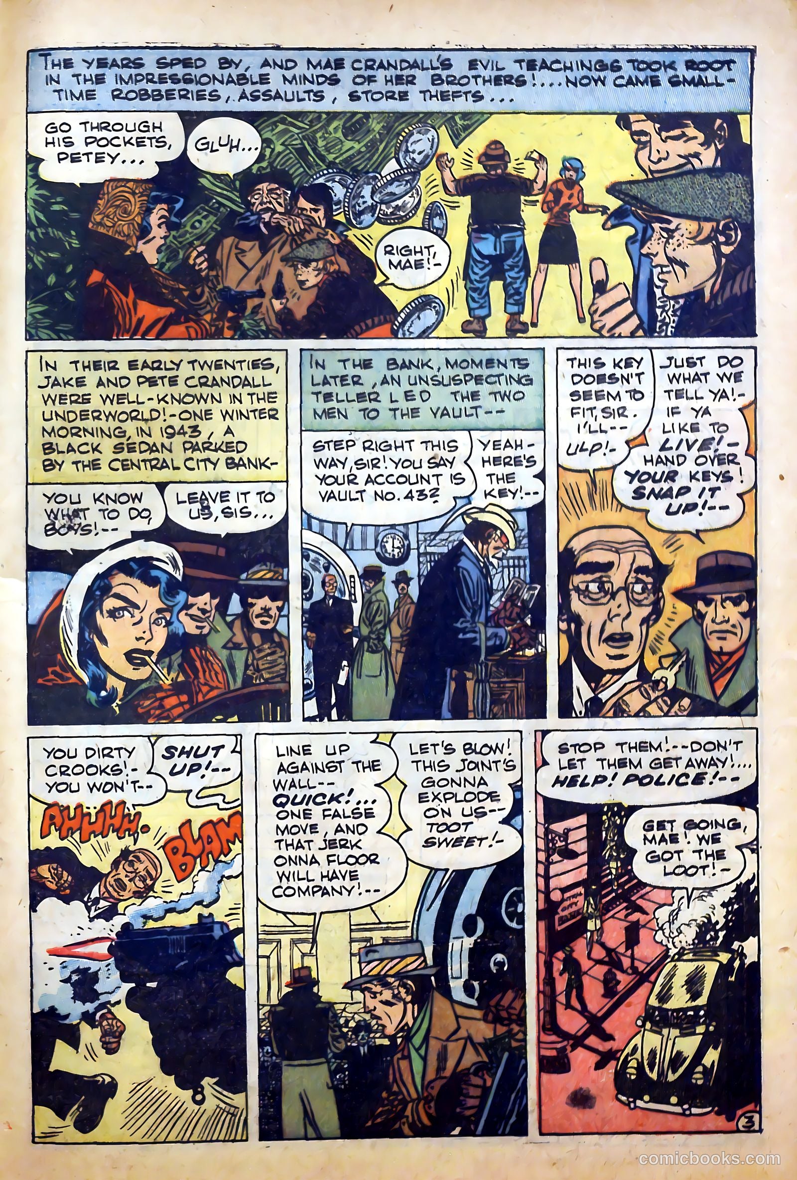 Sensational Police Cases #1 (1952) — page 69 of 100