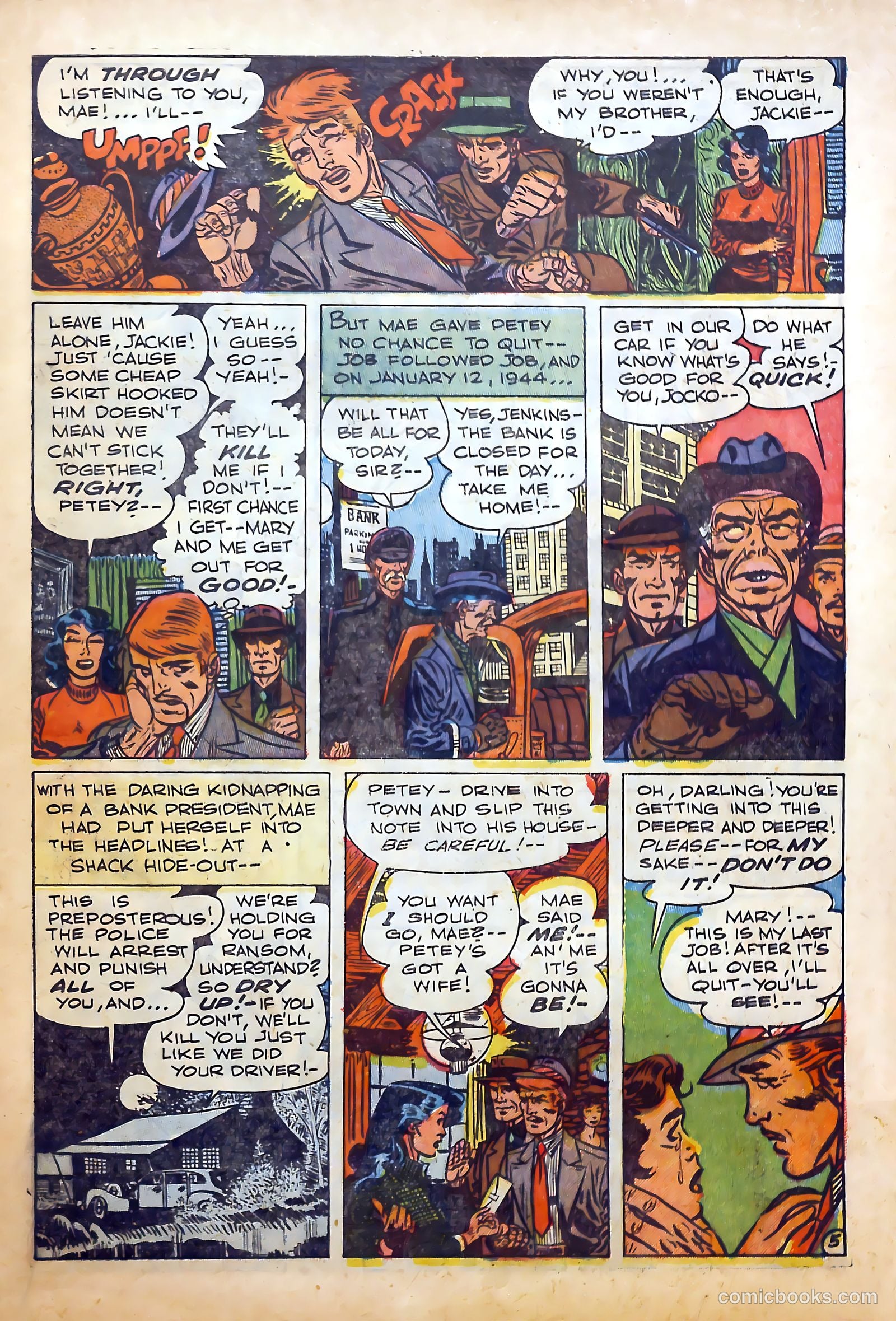 Sensational Police Cases #1 (1952) — page 71 of 100