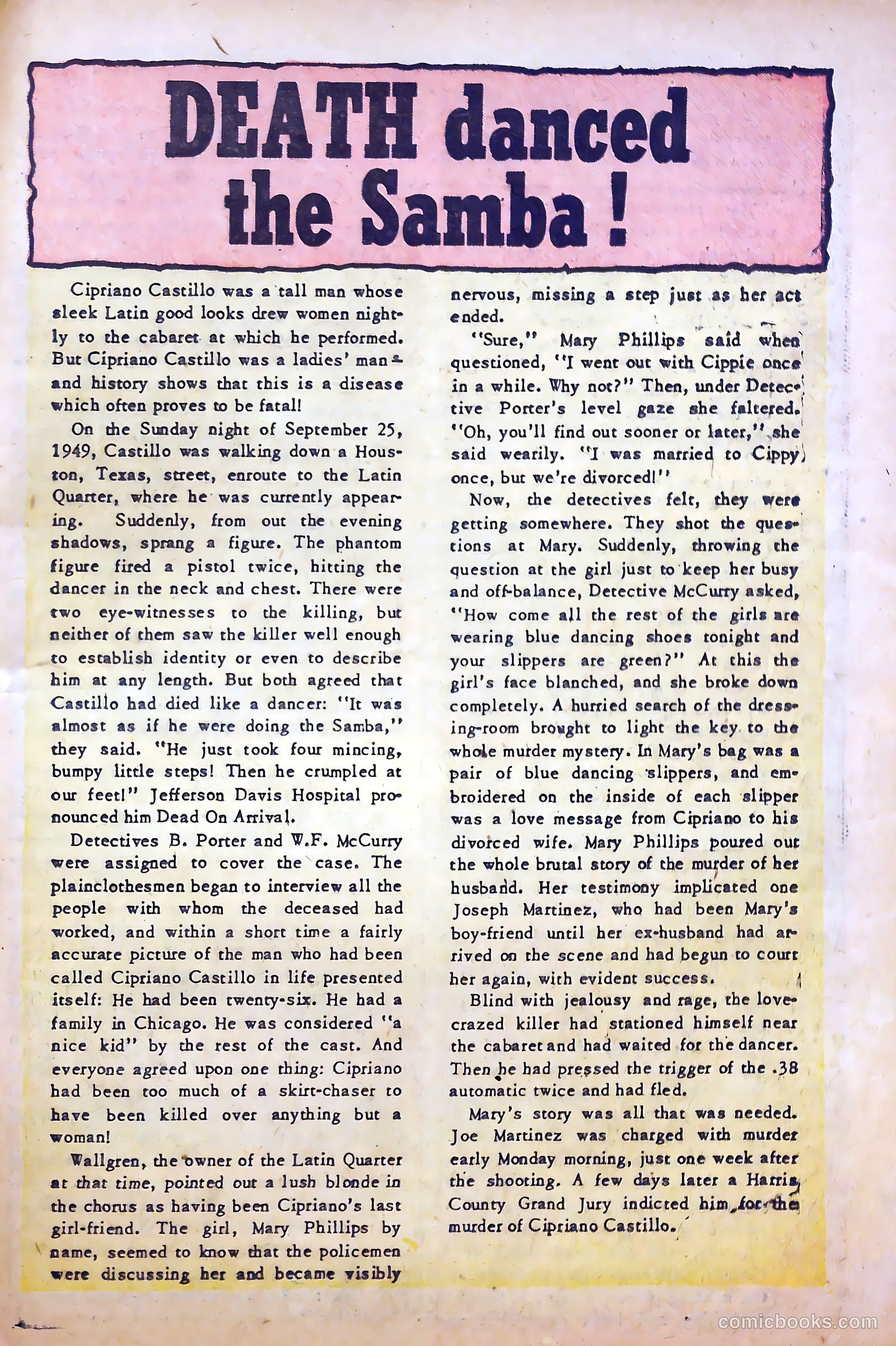 Sensational Police Cases #1 (1952) — page 89 of 100