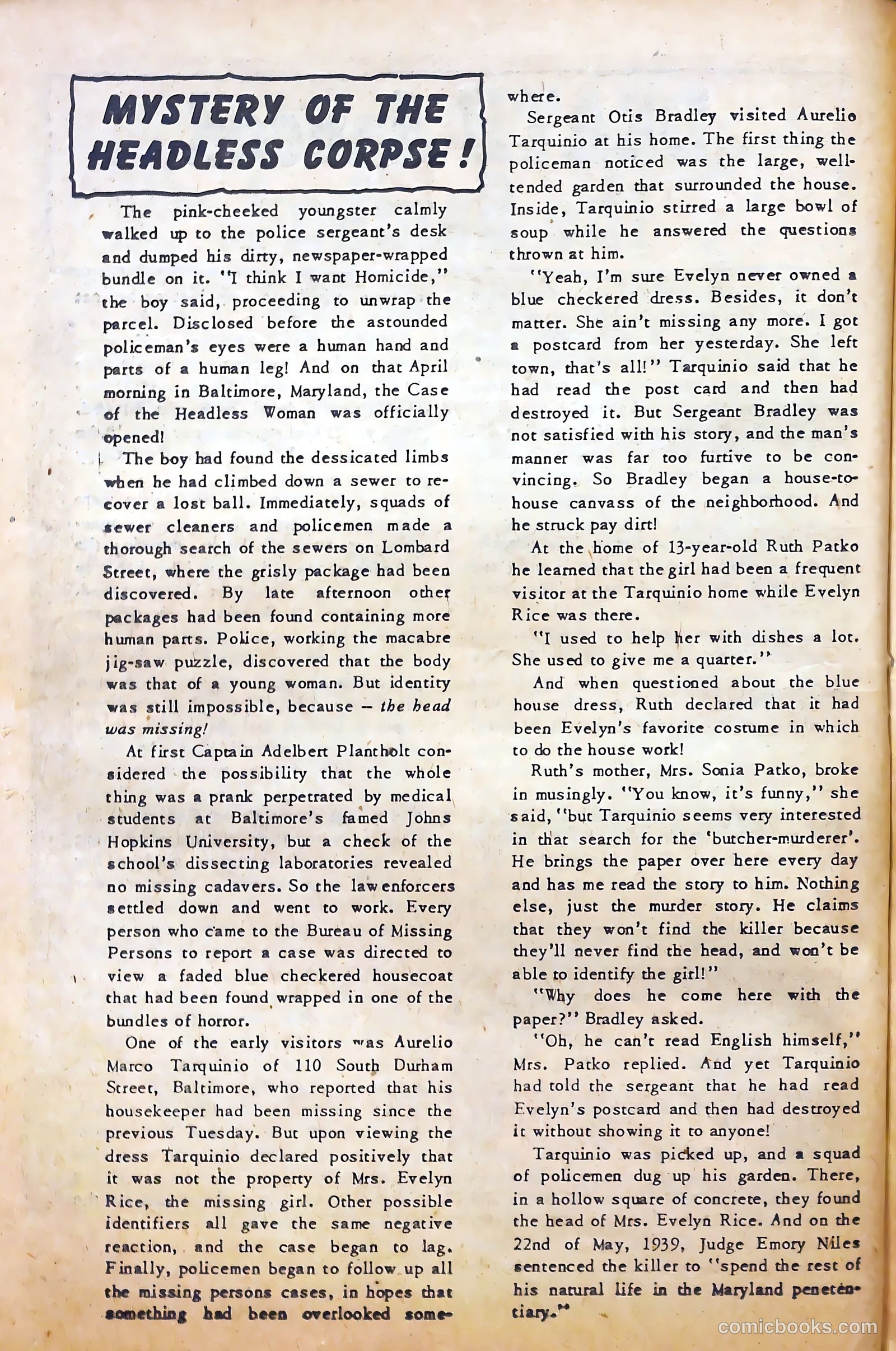 Sensational Police Cases #1 (1952) — page 90 of 100