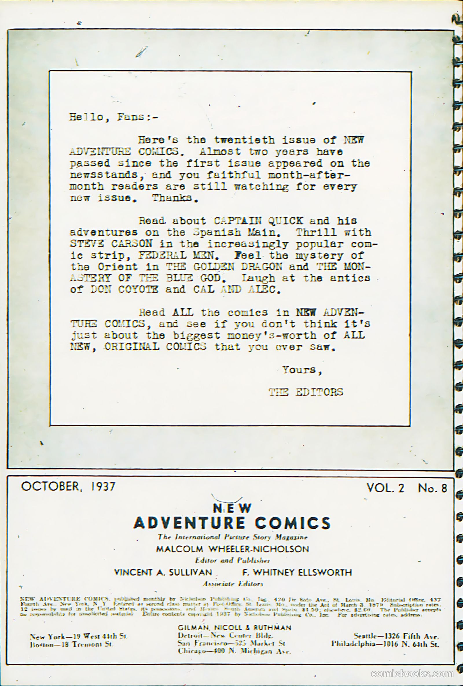 New Adventure Comics #20 (1950) — page 3 of 70