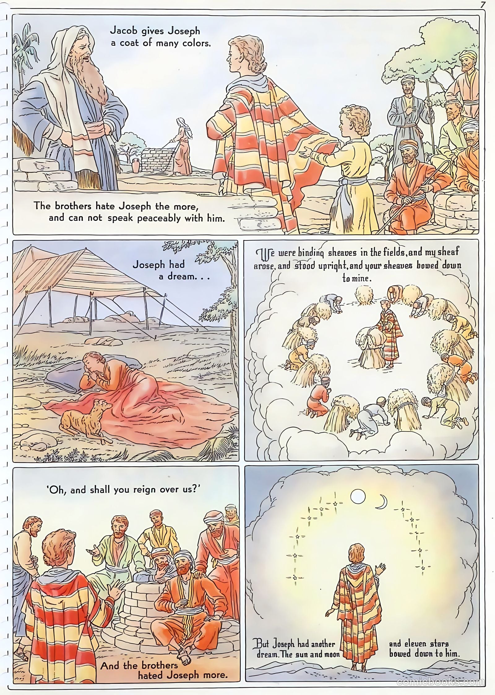 The Life of Joseph Visualized #1 (1946) — page 7 of 48