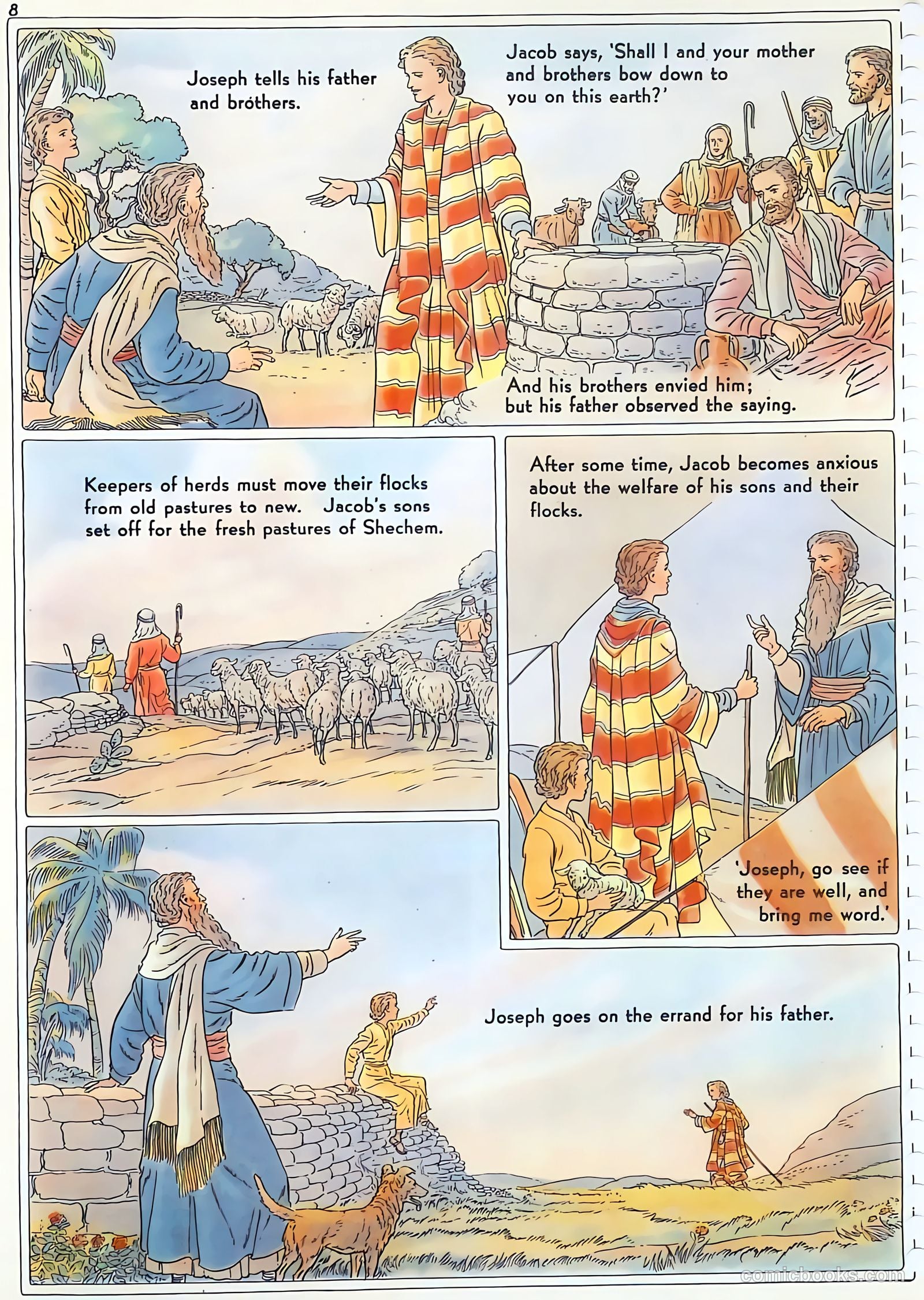 The Life of Joseph Visualized #1 (1946) — page 8 of 48