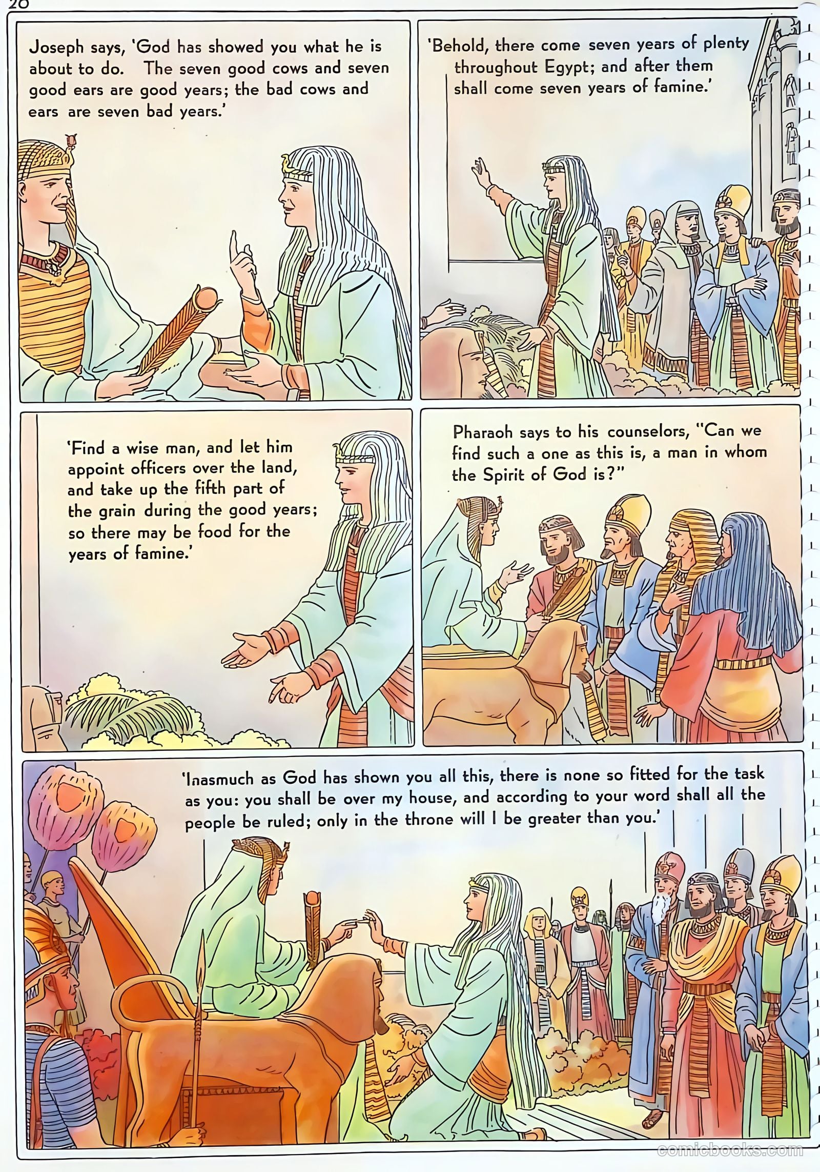 The Life of Joseph Visualized #1 (1946) — page 20 of 48