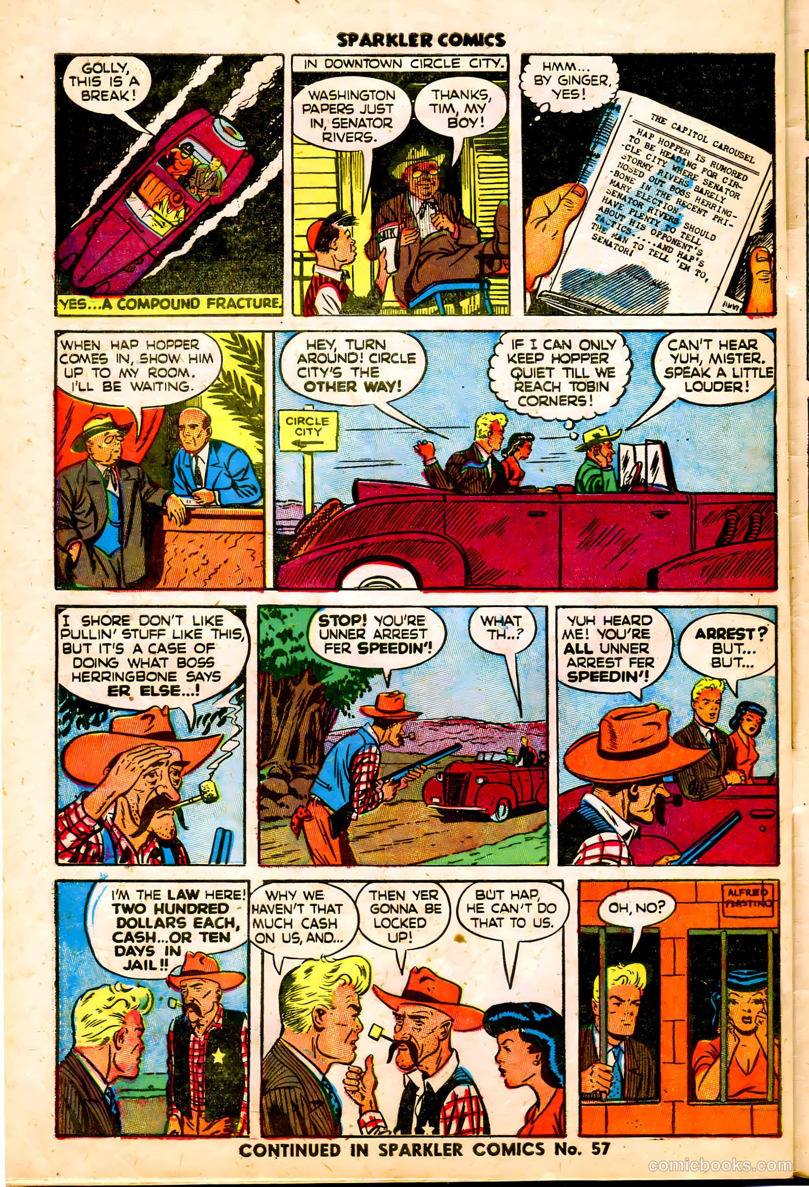 Sparkler Comics #56 (1948) — page 33 of 41