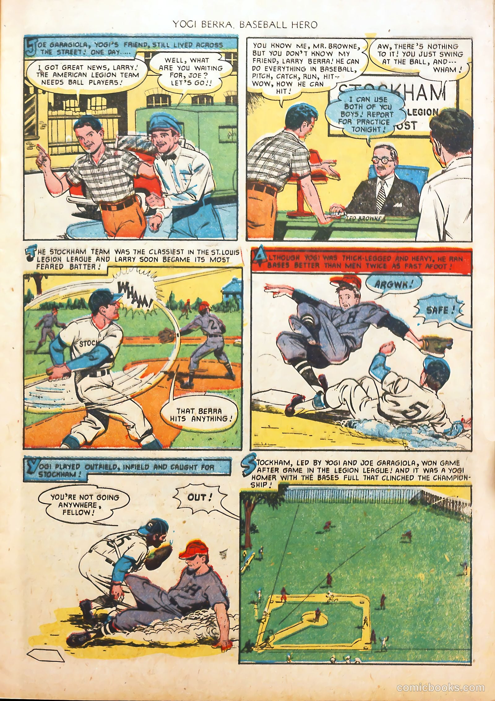 Yogi Berra #1 (1951) — page 9 of 36