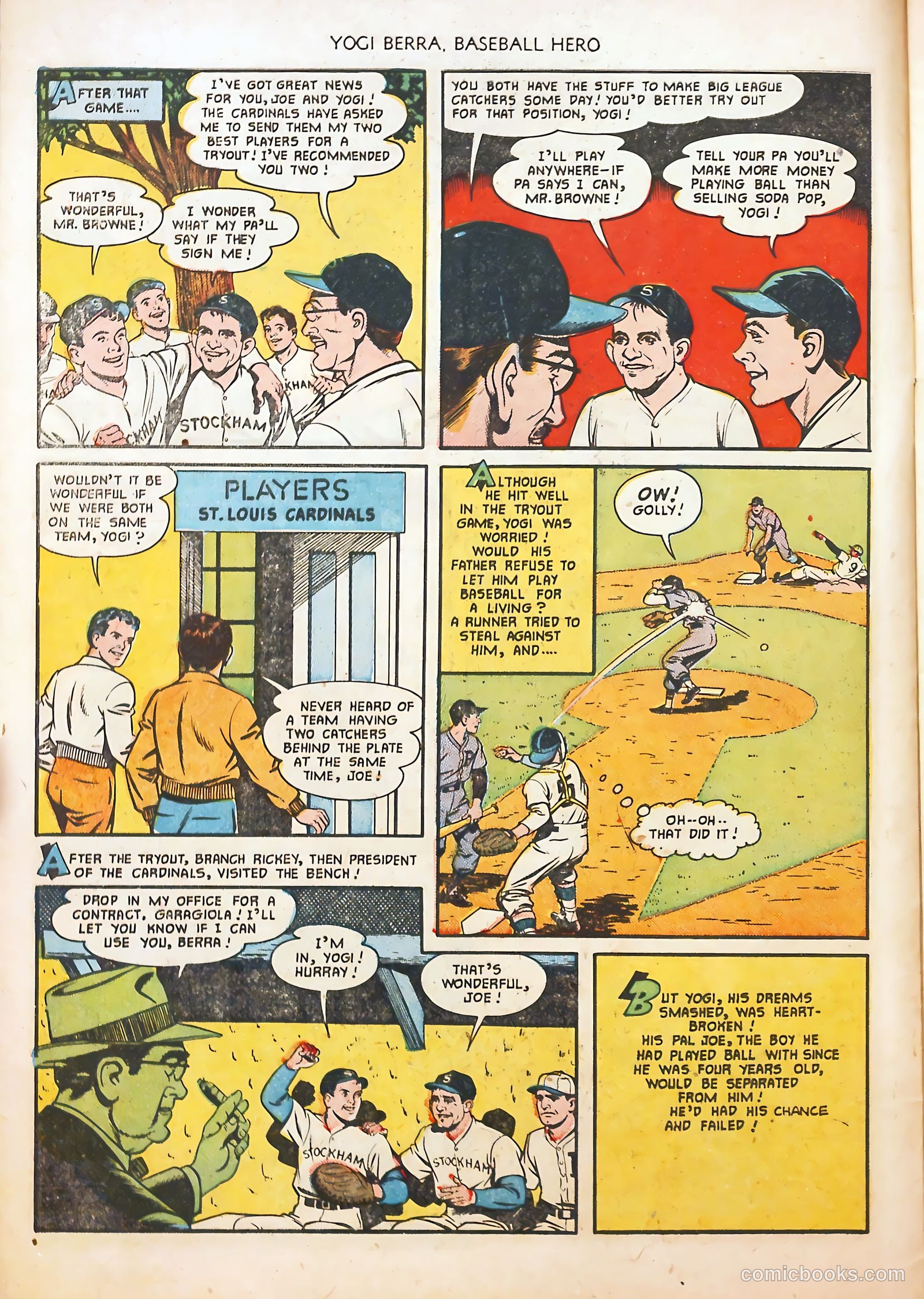 Yogi Berra #1 (1951) — page 10 of 36