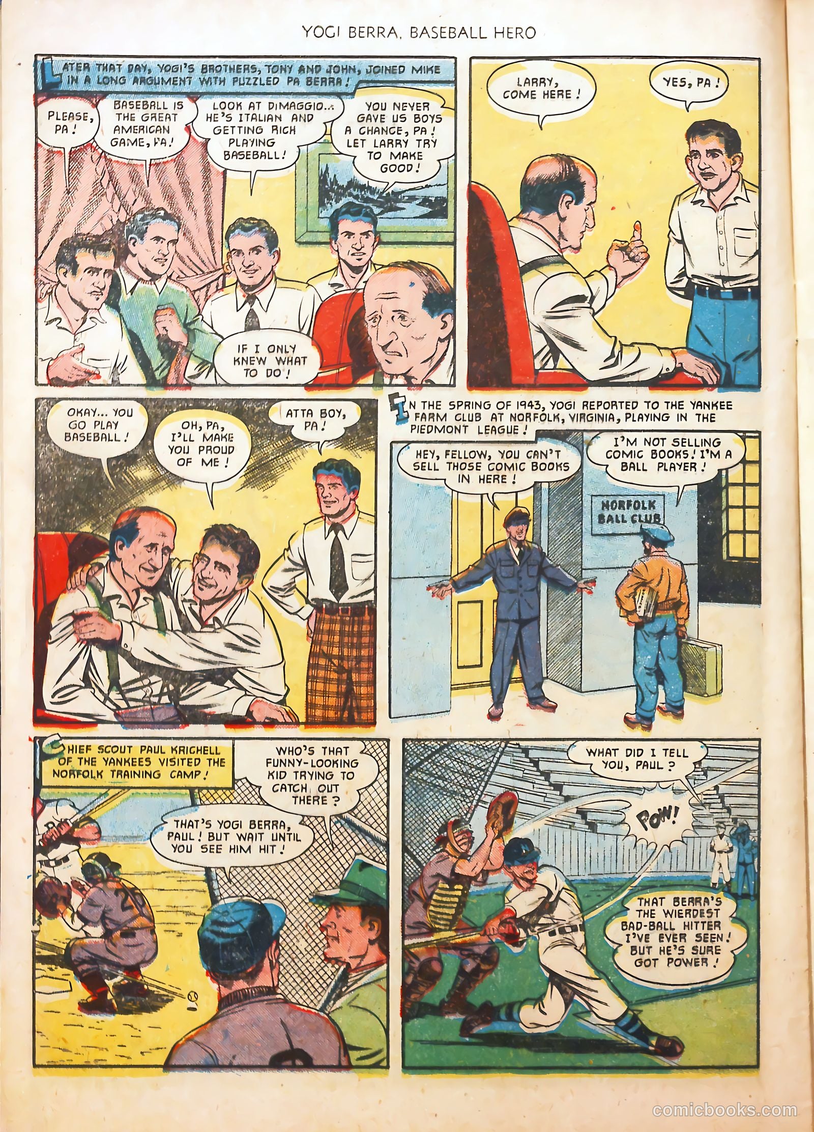 Yogi Berra #1 (1951) — page 12 of 36