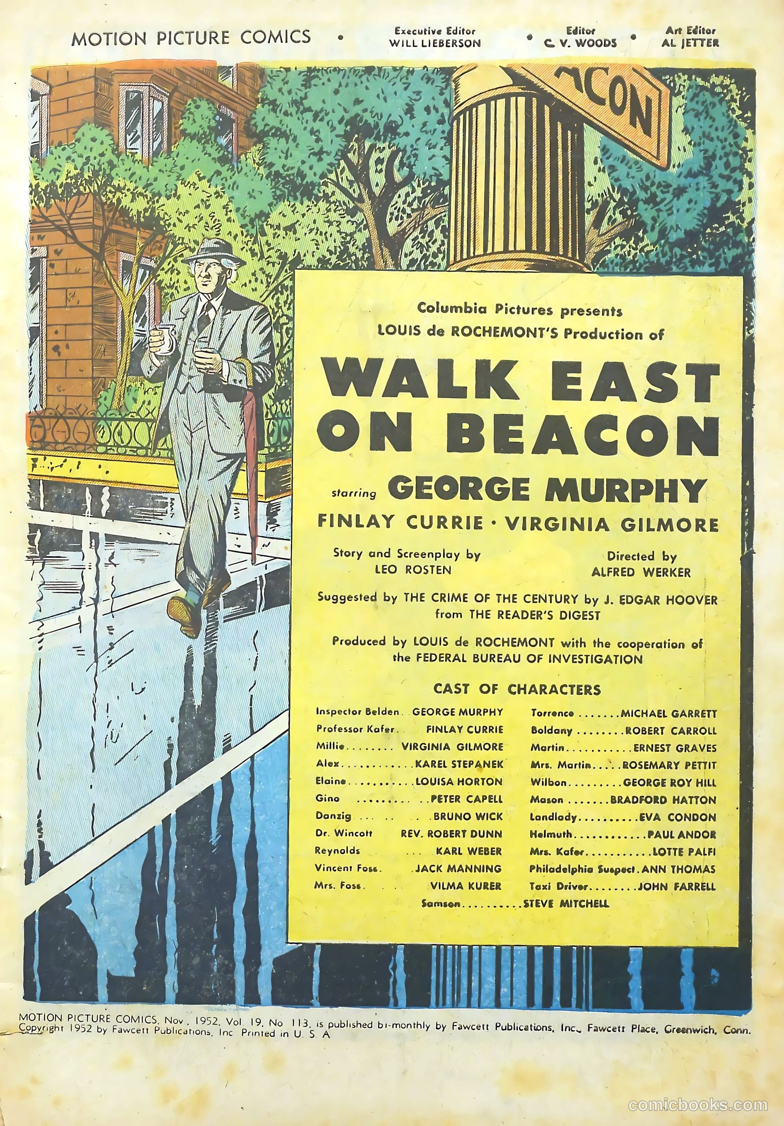 Motion Picture Comics 113 Walk East on Beacon #1 — page 3 of 36