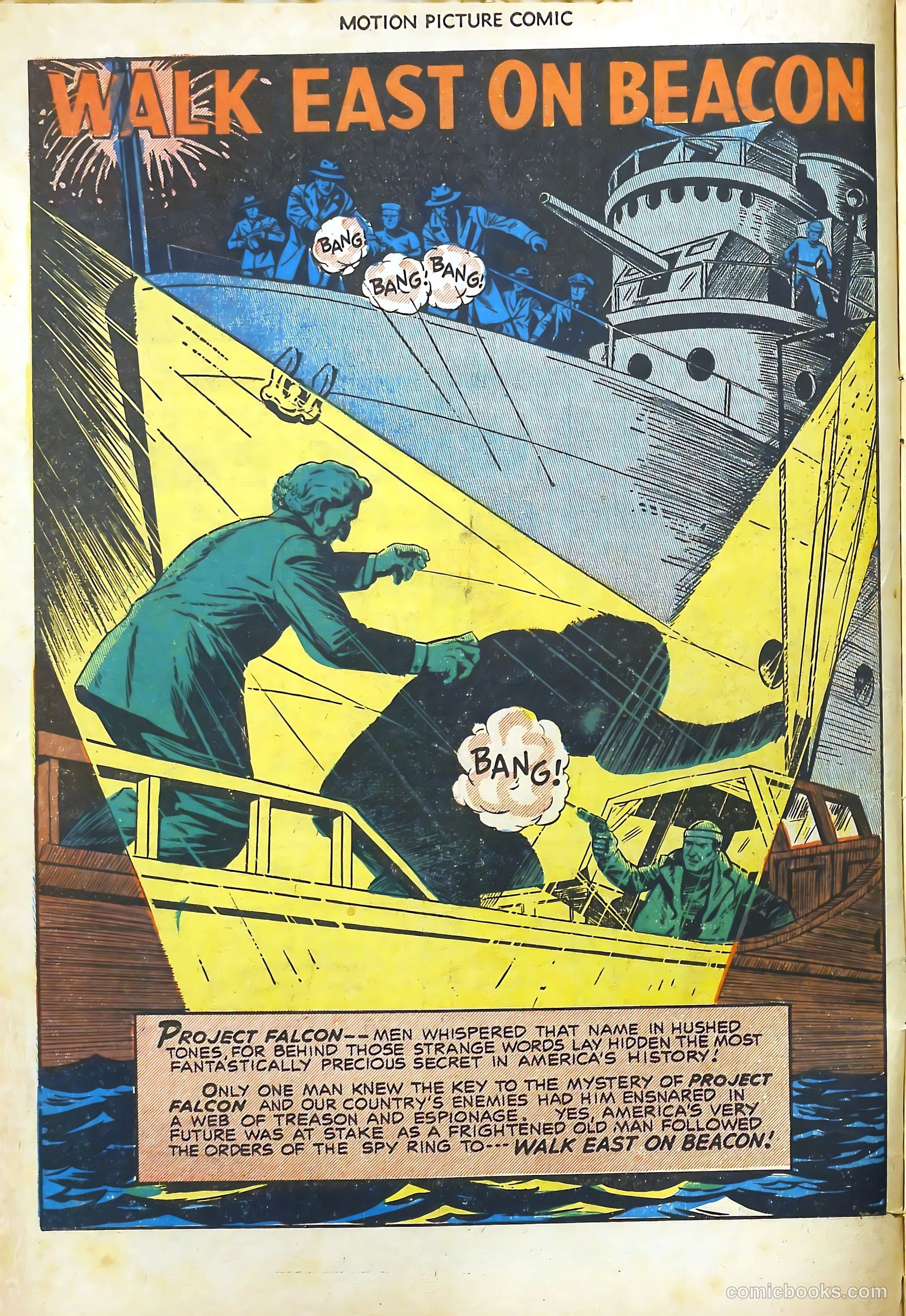 Motion Picture Comics 113 Walk East on Beacon #1 — page 4 of 36