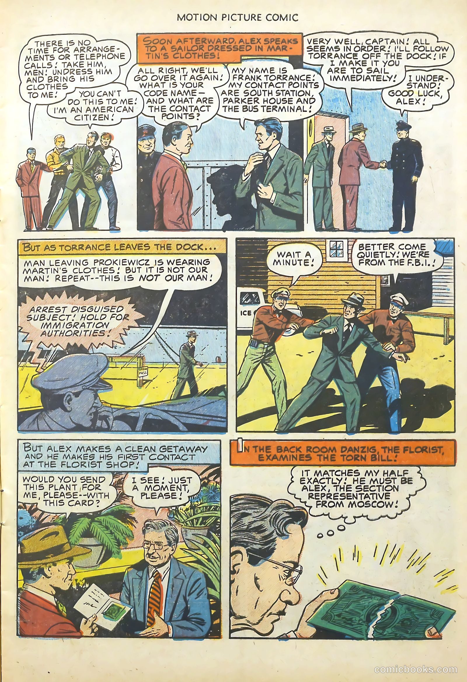 Motion Picture Comics 113 Walk East on Beacon #1 — page 7 of 36
