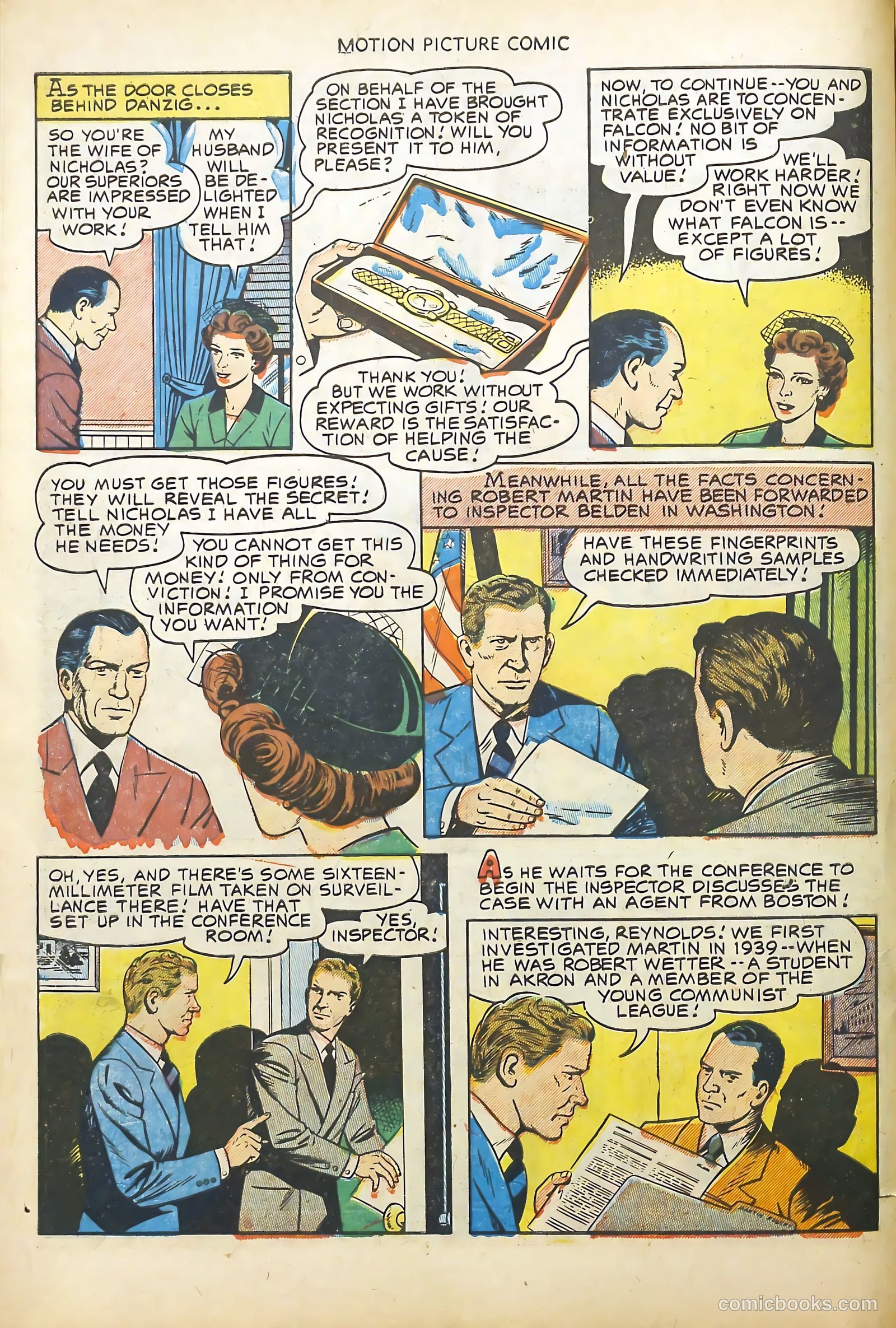 Motion Picture Comics 113 Walk East on Beacon #1 — page 10 of 36