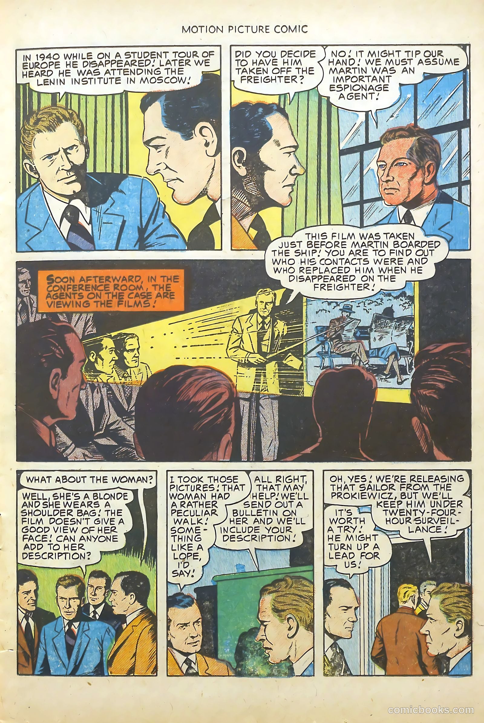 Motion Picture Comics 113 Walk East on Beacon #1 — page 11 of 36