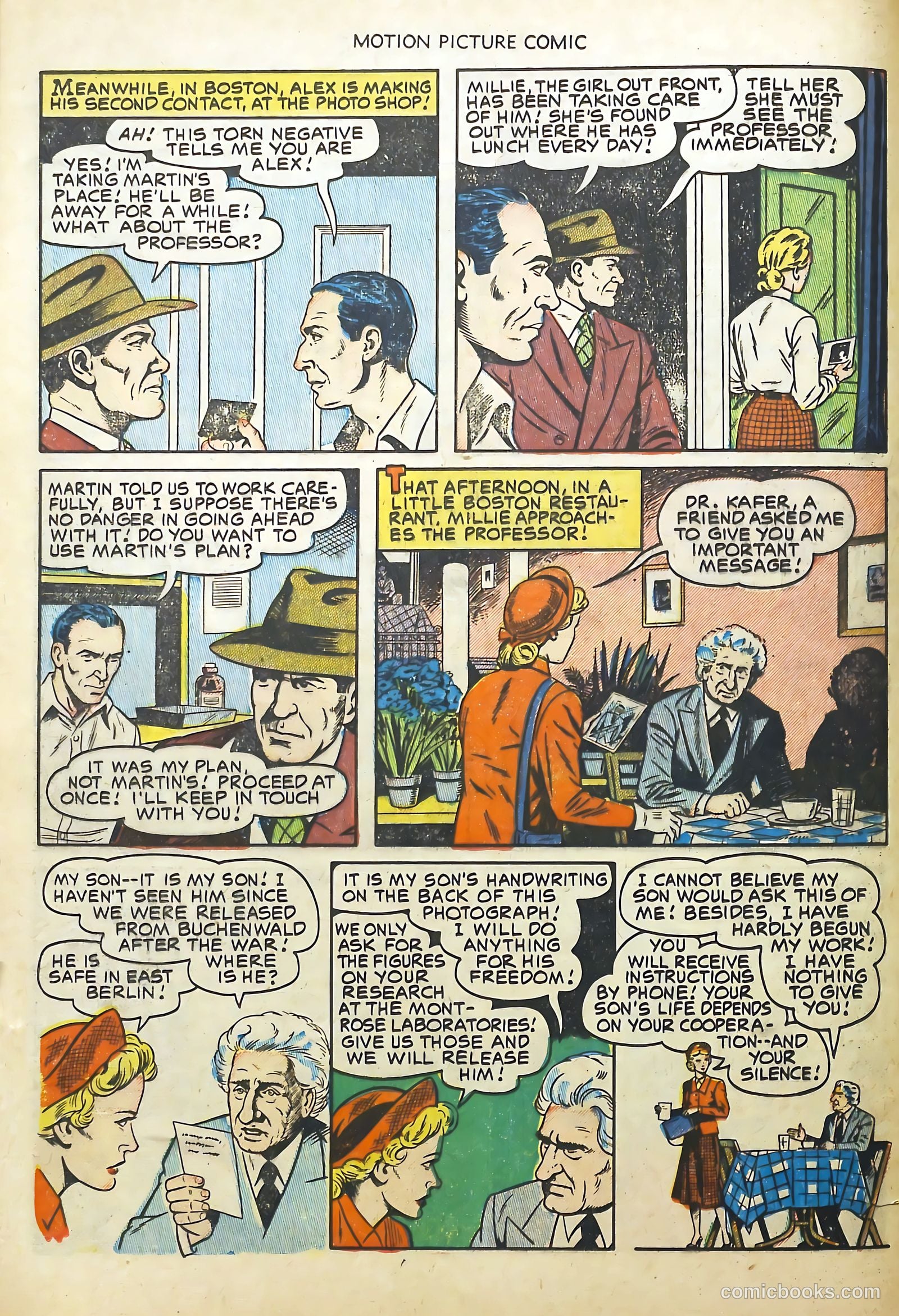 Motion Picture Comics 113 Walk East on Beacon #1 — page 12 of 36
