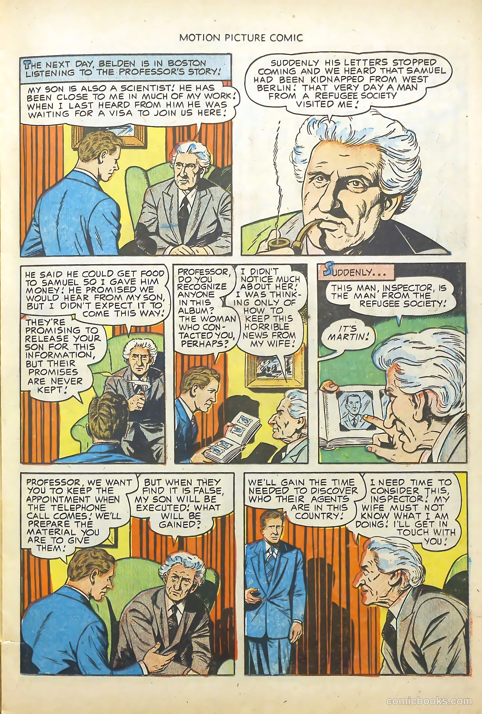 Motion Picture Comics 113 Walk East on Beacon #1 — page 15 of 36