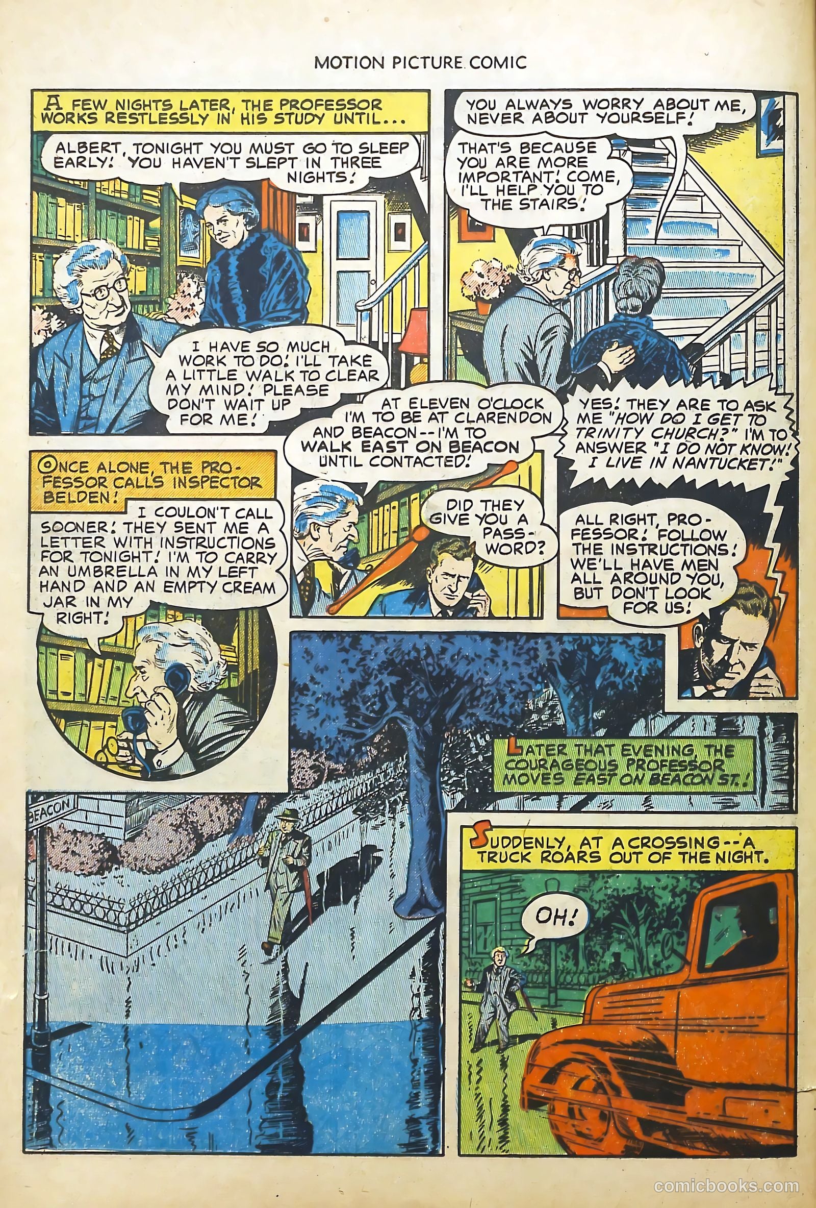 Motion Picture Comics 113 Walk East on Beacon #1 — page 16 of 36