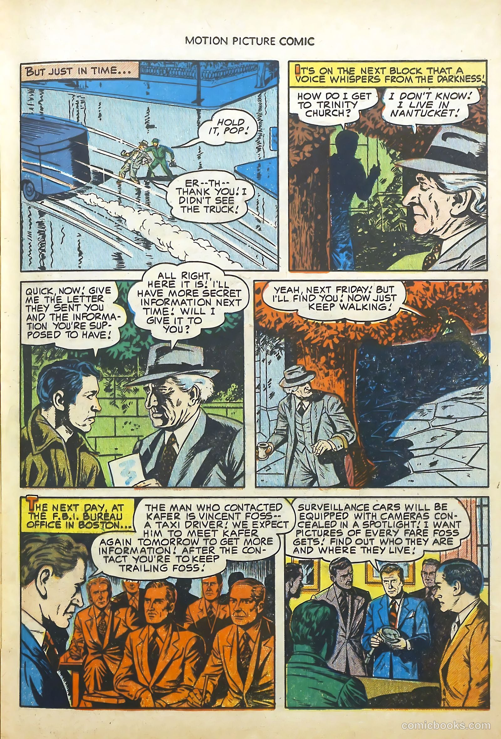 Motion Picture Comics 113 Walk East on Beacon #1 — page 17 of 36