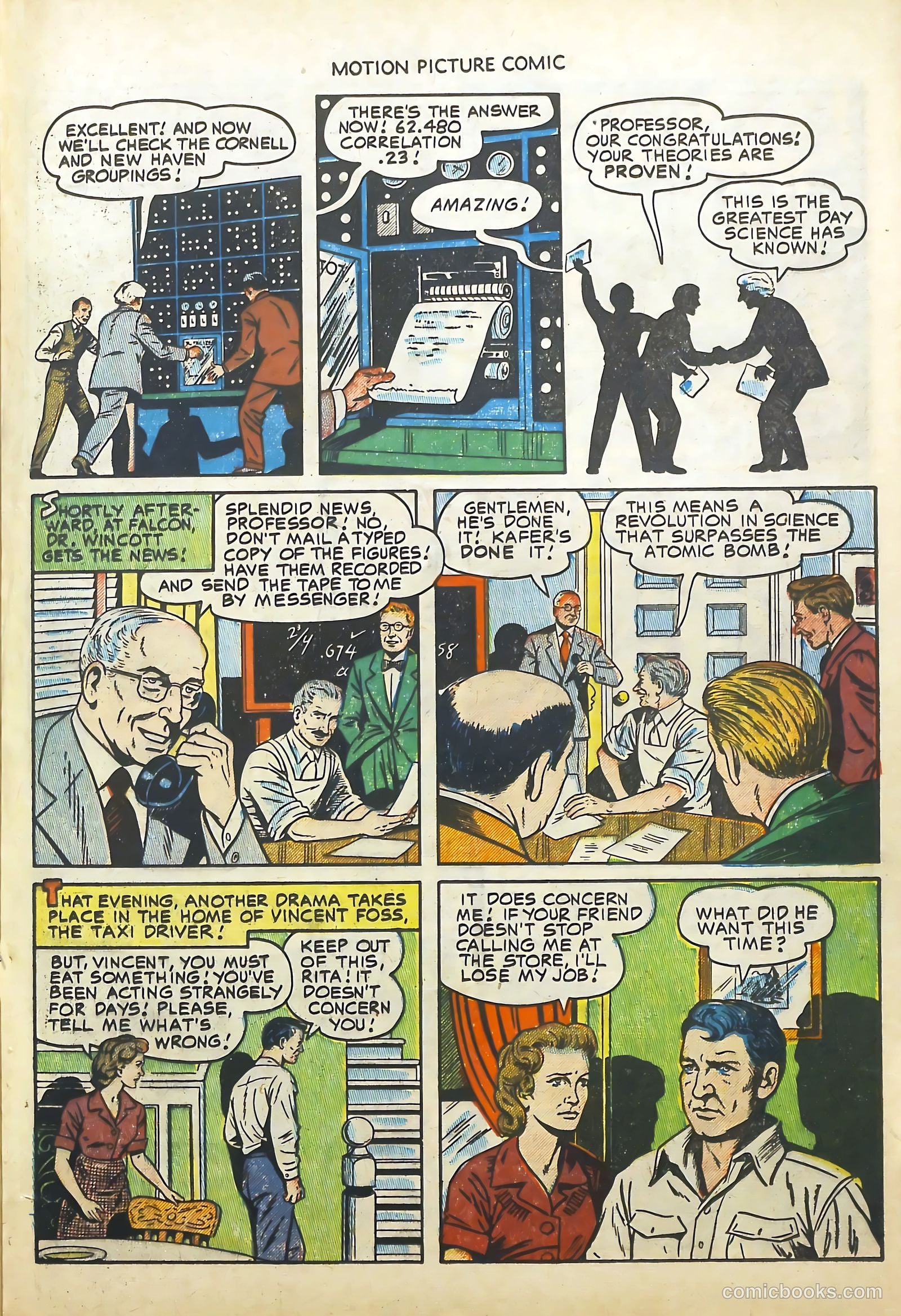 Motion Picture Comics 113 Walk East on Beacon #1 — page 21 of 36