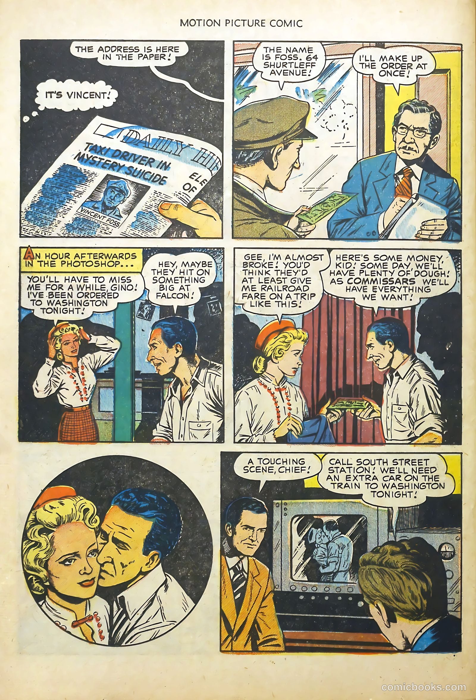 Motion Picture Comics 113 Walk East on Beacon #1 — page 24 of 36
