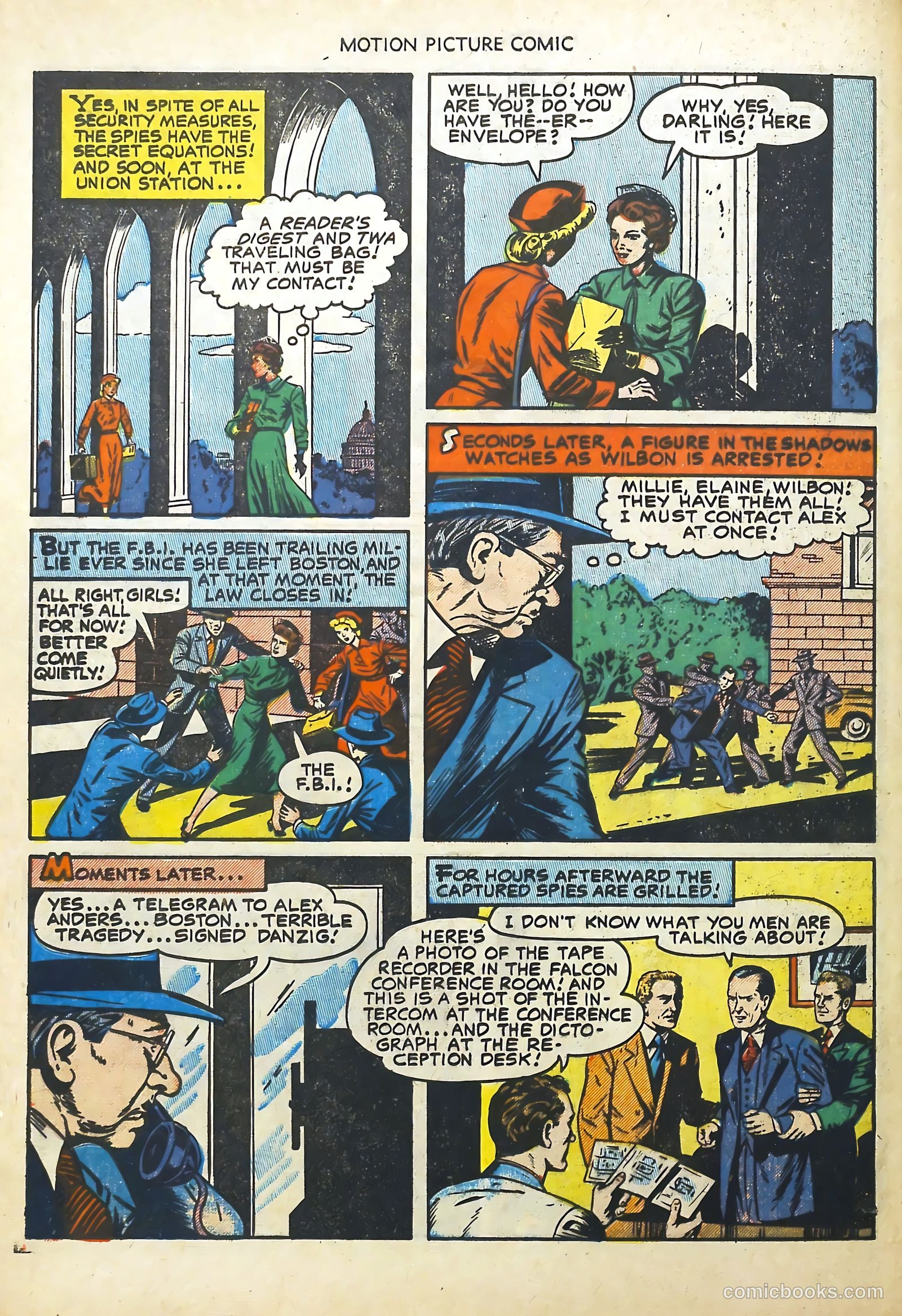 Motion Picture Comics 113 Walk East on Beacon #1 — page 28 of 36