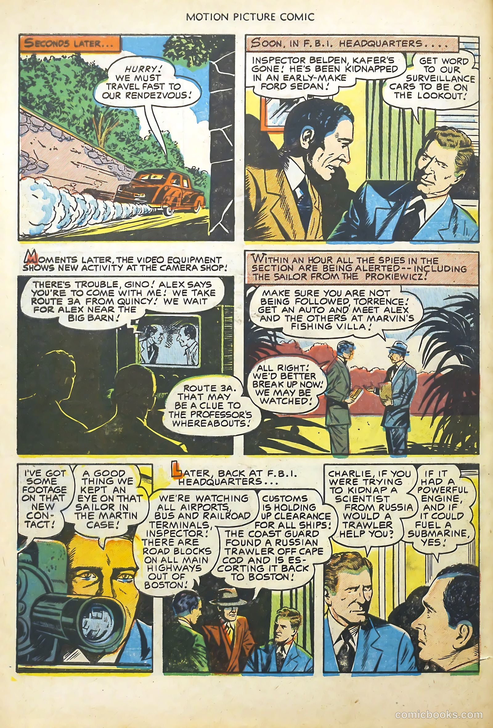 Motion Picture Comics 113 Walk East on Beacon #1 — page 30 of 36
