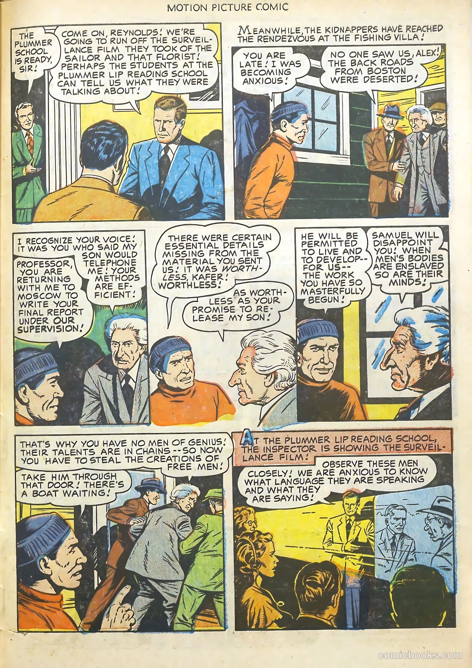 Motion Picture Comics 113 Walk East on Beacon #1 — page 31 of 36