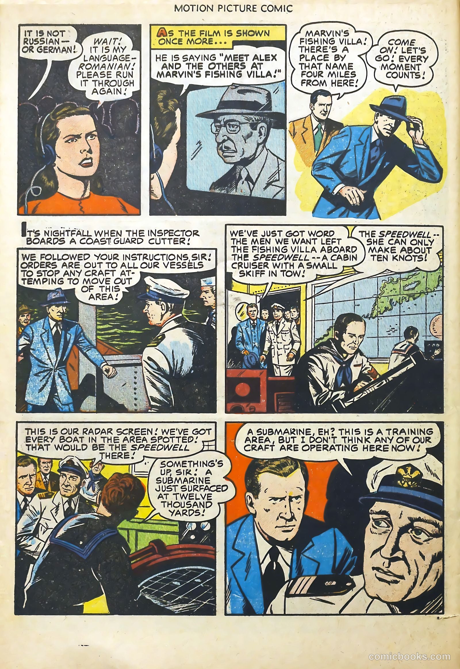 Motion Picture Comics 113 Walk East on Beacon #1 — page 32 of 36