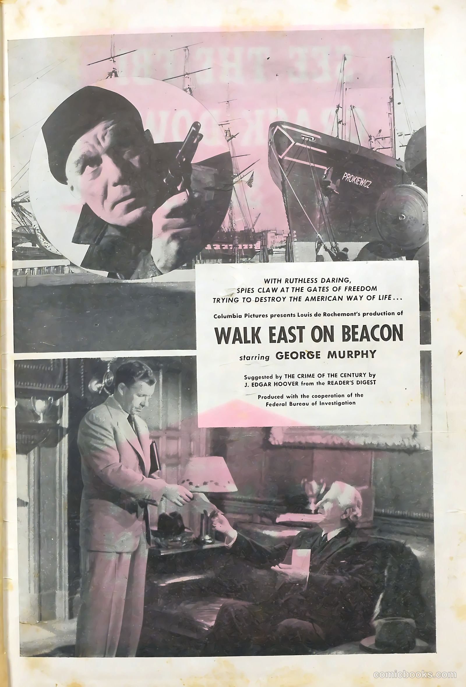 Motion Picture Comics 113 Walk East on Beacon #1 — page 35 of 36