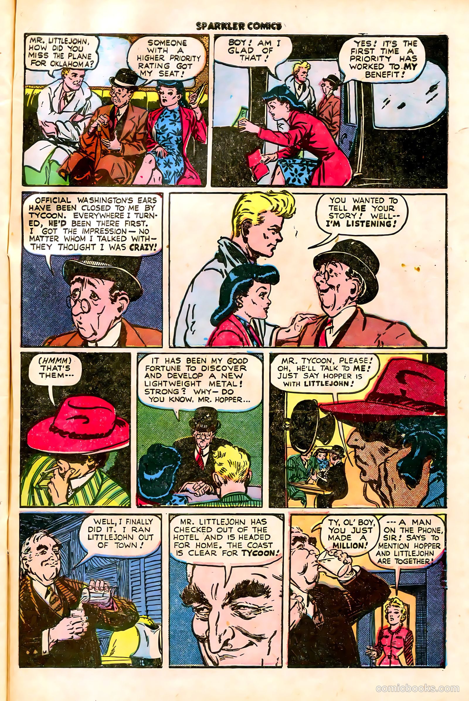 Sparkler Comics #44 (1948) — page 36 of 41